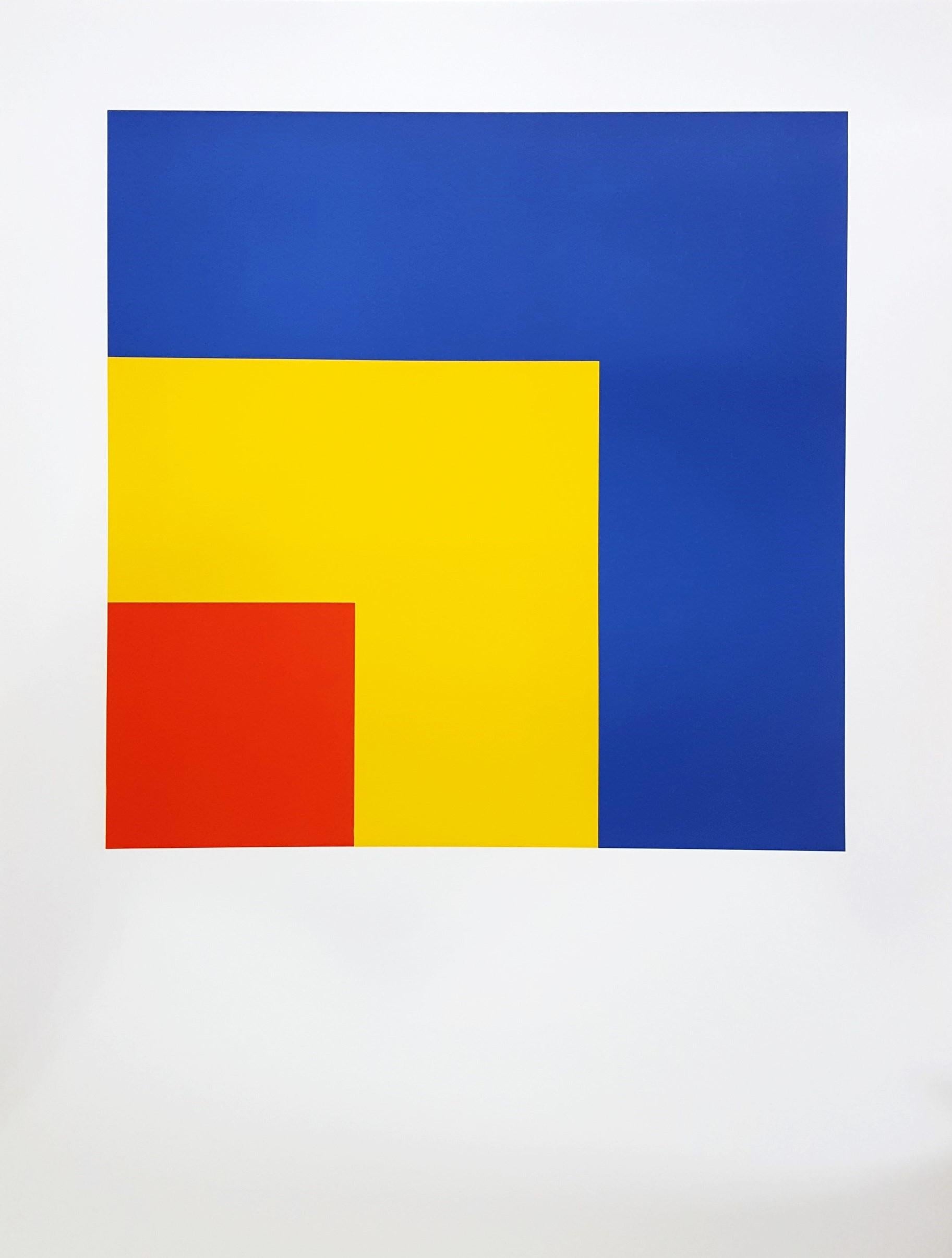 Fondation Maeght (rouge, jaune, bleu) /// Abstract Geometric Ellsworth Kelly  en vente 1