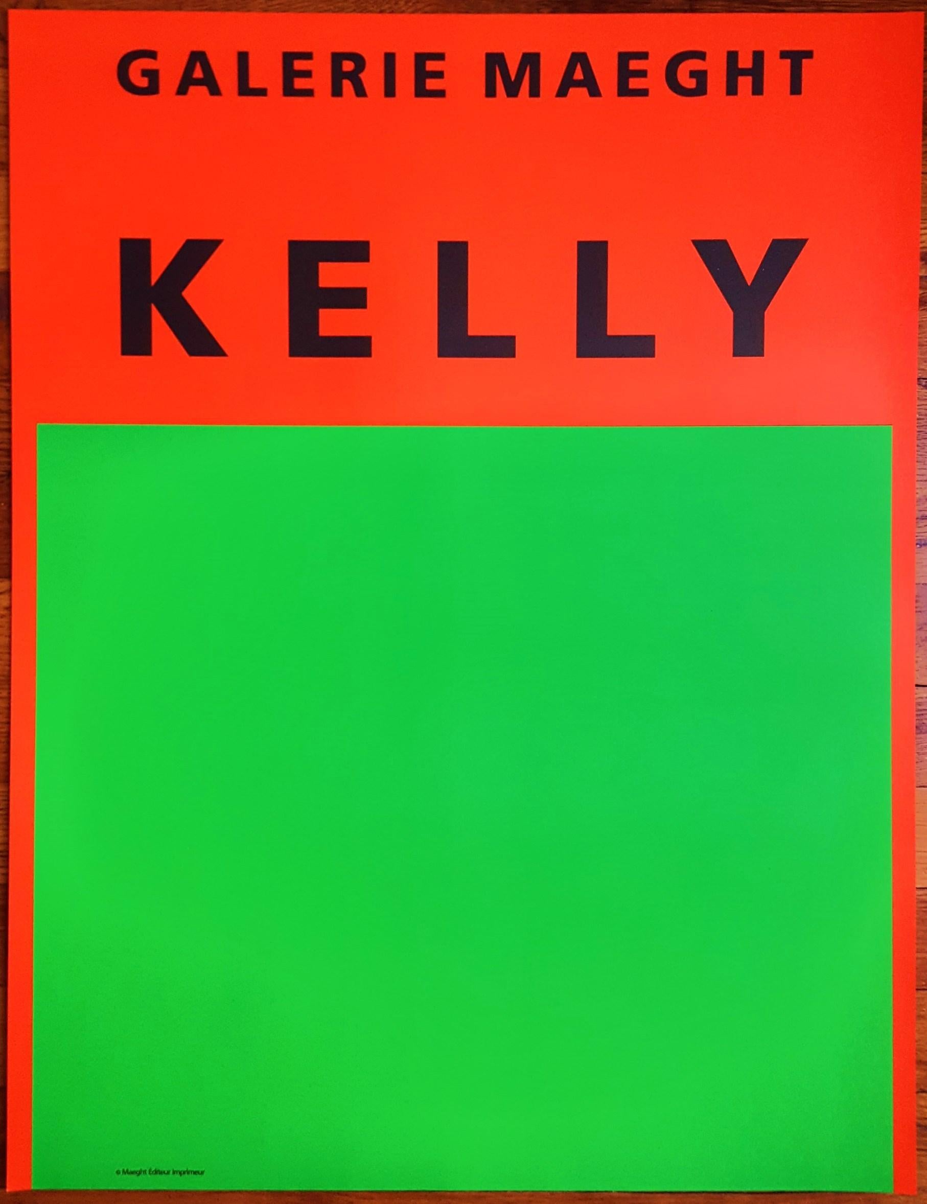 Galerie Maeght /// Abstrakt Geometrisch Minimalistisch Ellsworth Kelly Colorfield Art im Angebot 1
