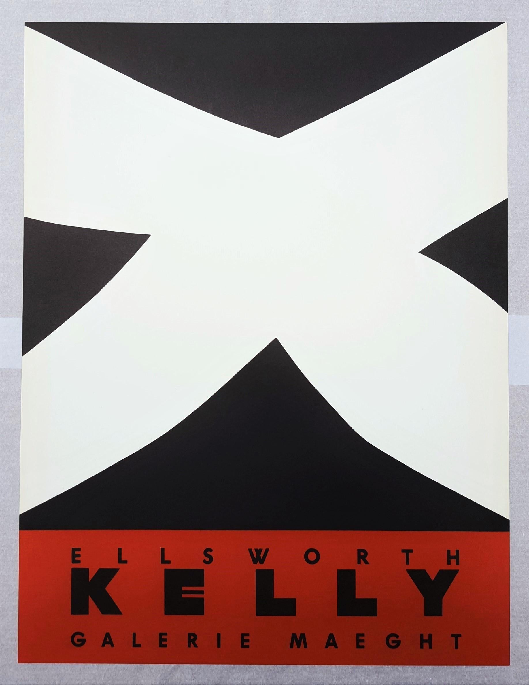 Galerie Maeght /// Abstrakte geometrische Ellsworth Kelly Minimalismus Modern Paris im Angebot 1