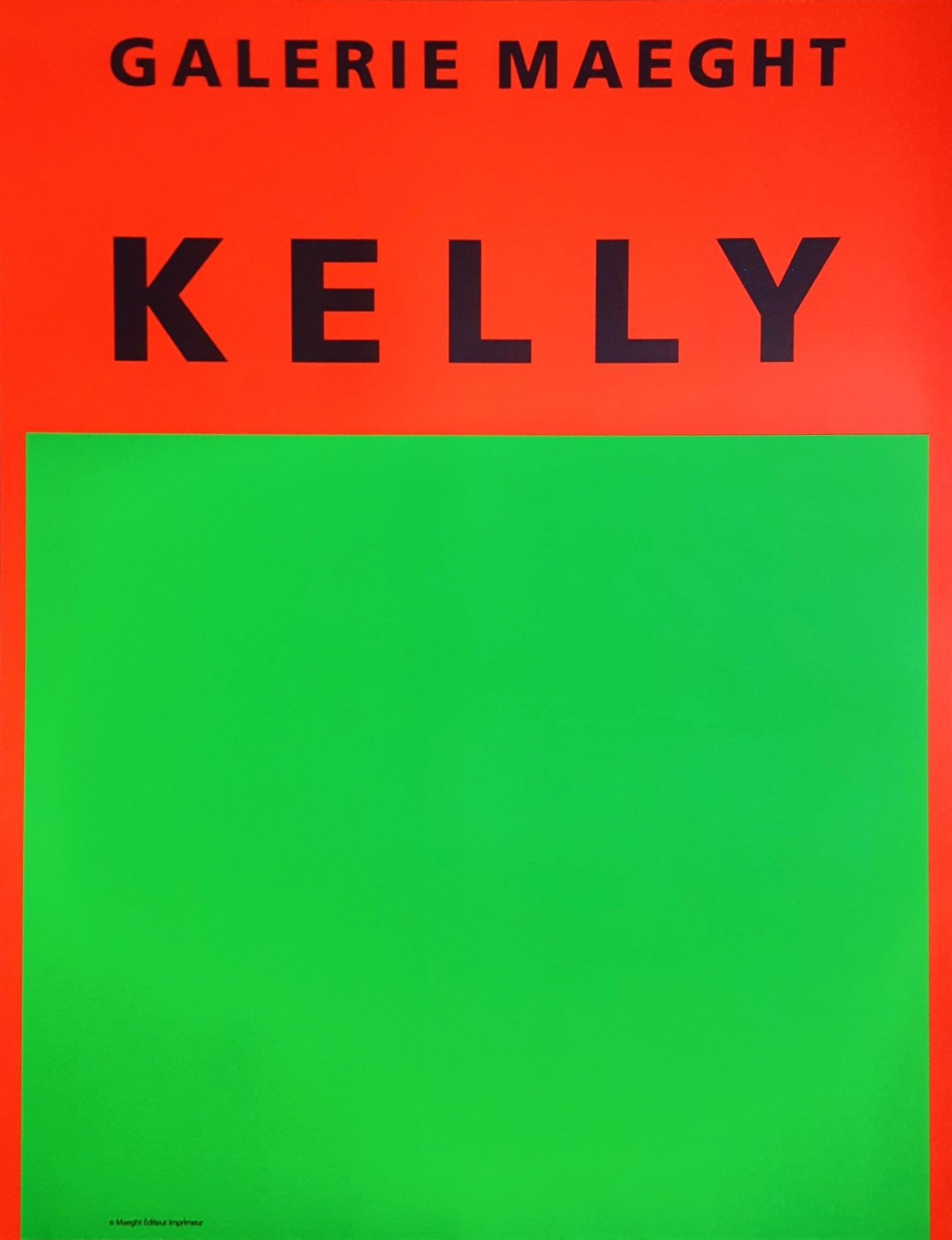 Künstler: Ellsworth Kelly (Amerikaner, 1923-2015)
Titel: "Galerie Maeght"  
Jahr: 1964
Medium: Original Lithographie, Ausstellungsplakat auf leichtem Velinpapier
Limitierte Auflage: Unbekannt
Druckerei: Maeght Editeur, Paris, Frankreich
Verlag: