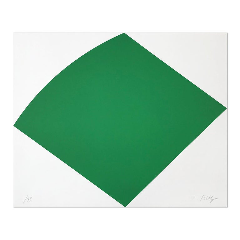 Ellsworth Kelly Green Curve Abstract Artist Geometric