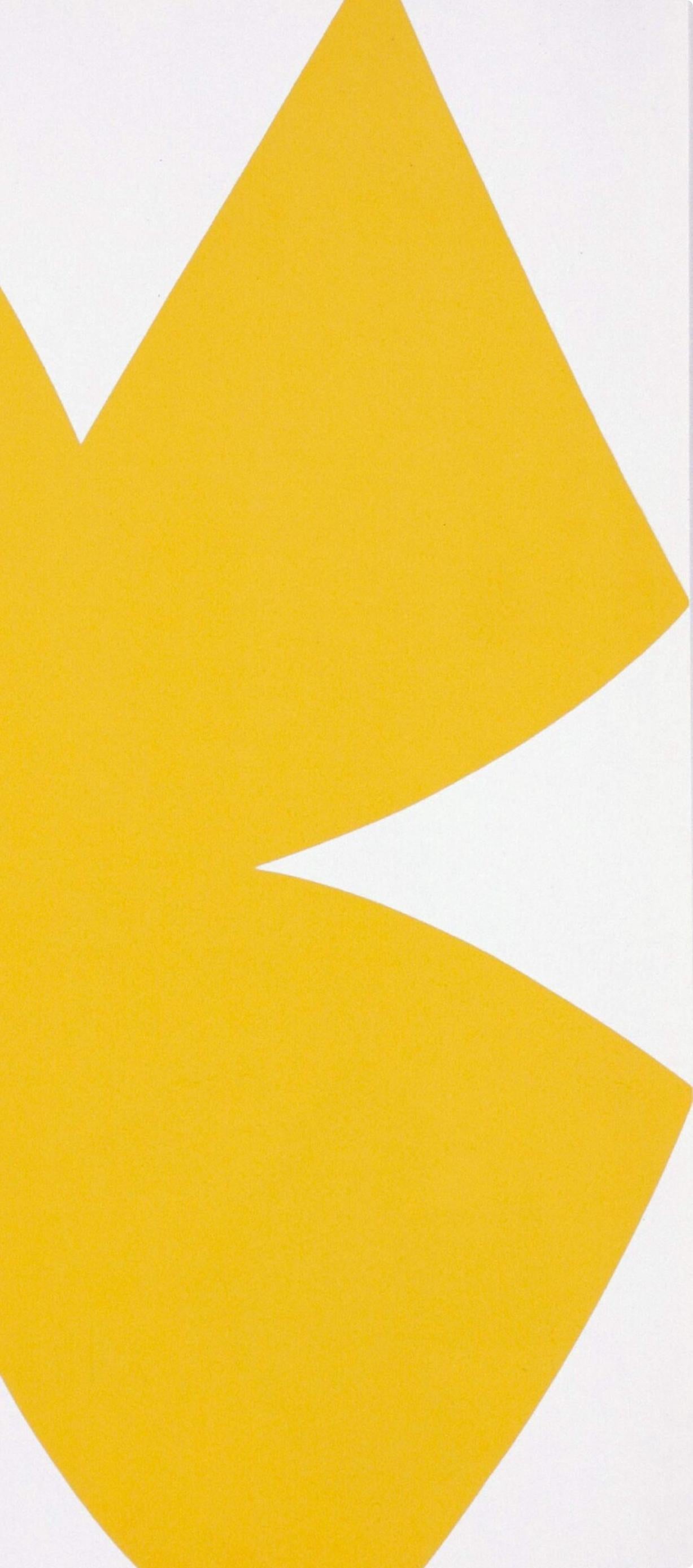 Kelly, Composition (Axsom I-a, page 176), Derrière le miroir (after) - Yellow Landscape Print by Ellsworth Kelly