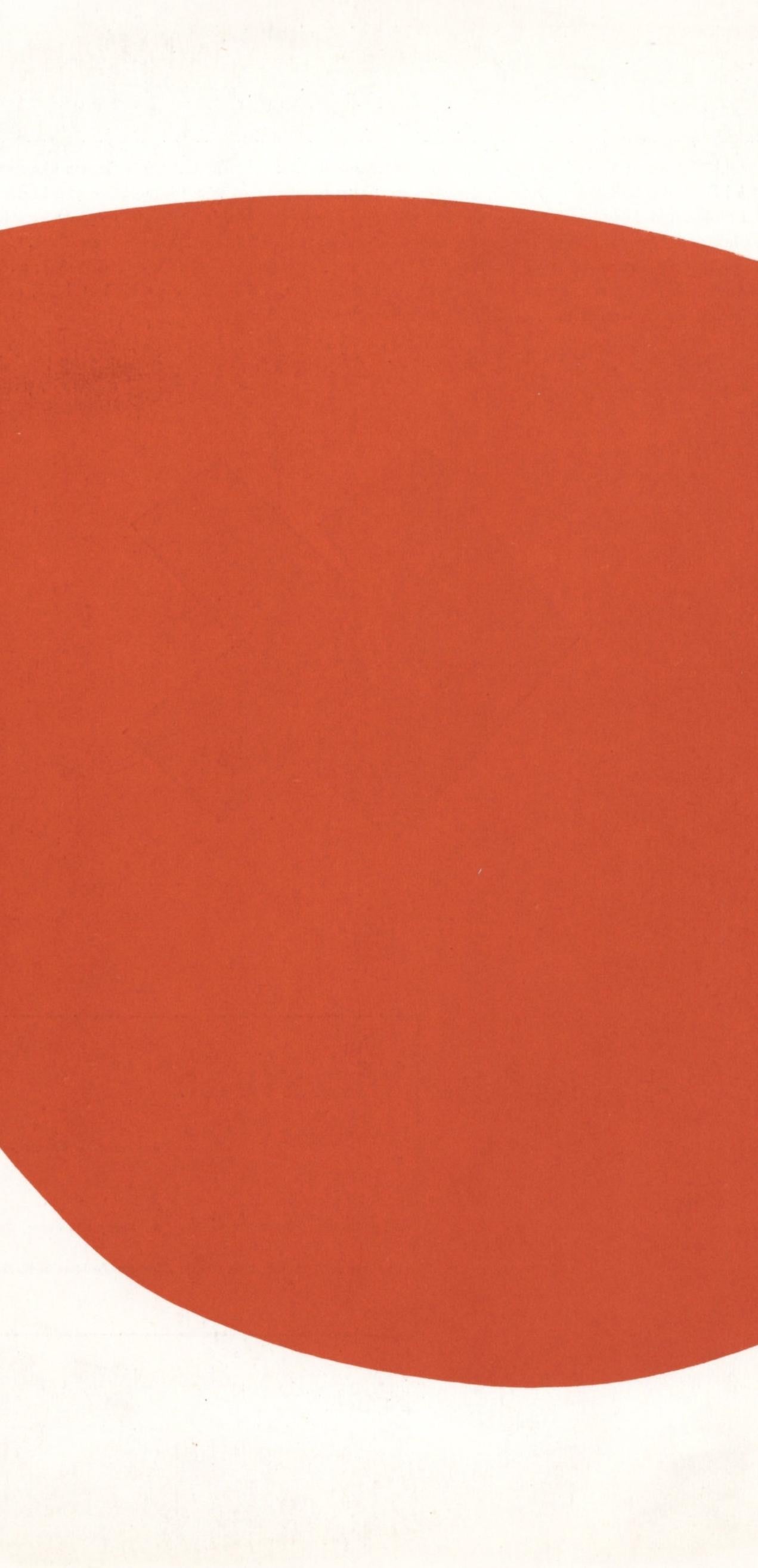 Kelly, Composition (Axsom I-a, page 176), Derrière le miroir (after) - Orange Landscape Print by Ellsworth Kelly