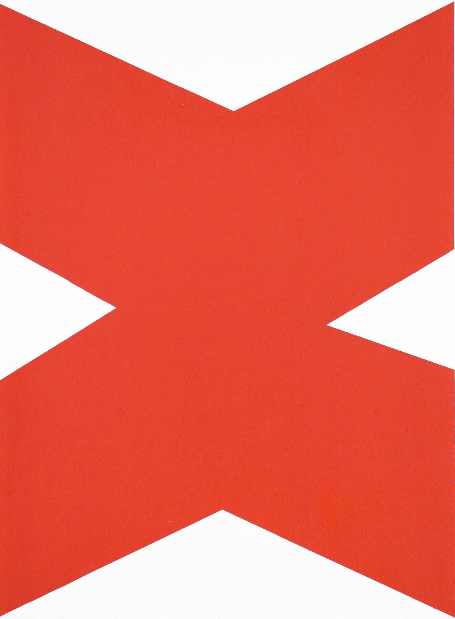 Ellsworth Kelly Abstract Print - Kelly, Composition (Axsom I-a, page 176), Derrière le miroir (after)