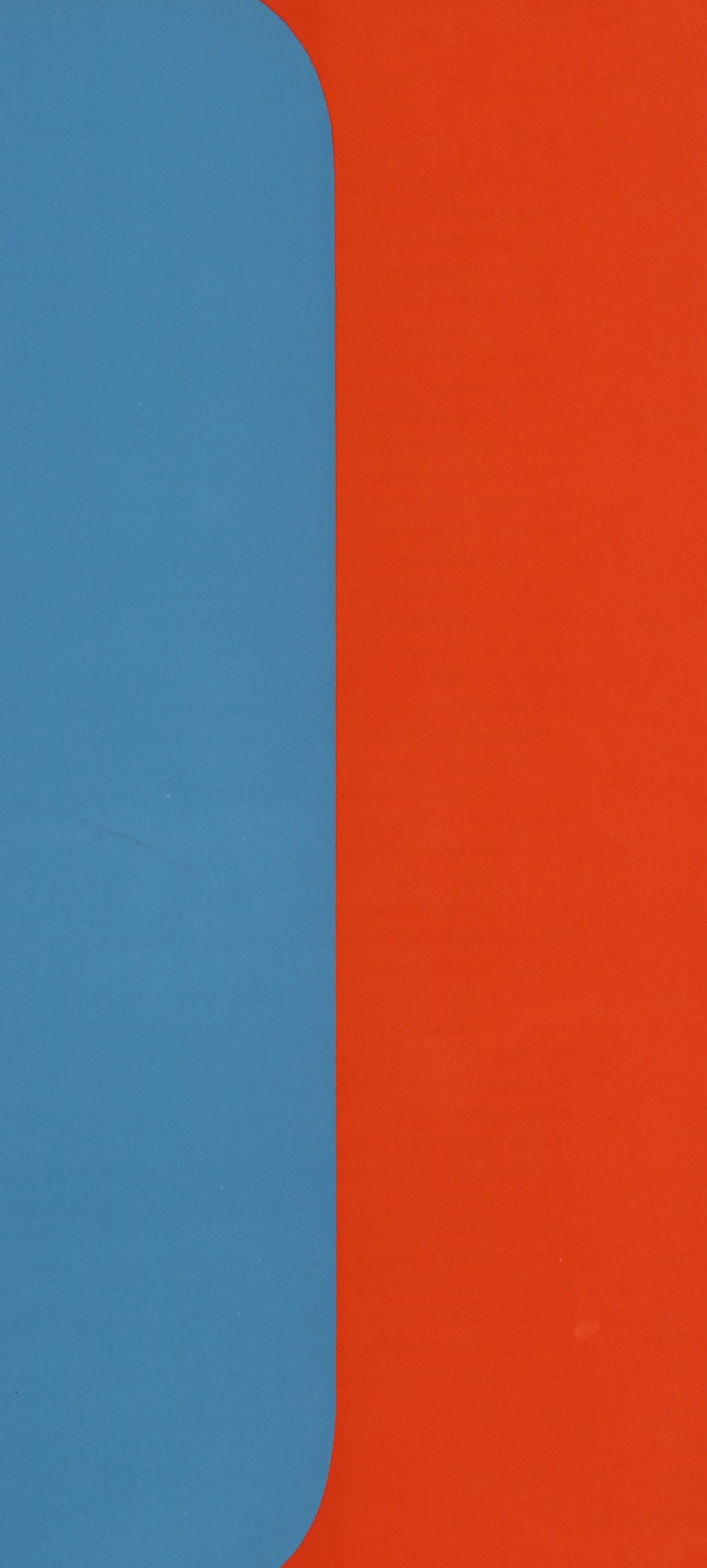 Kelly, Composition (Axsom No. I-b, p. 178), Derrière le miroir (after) - Abstract Expressionist Print by Ellsworth Kelly