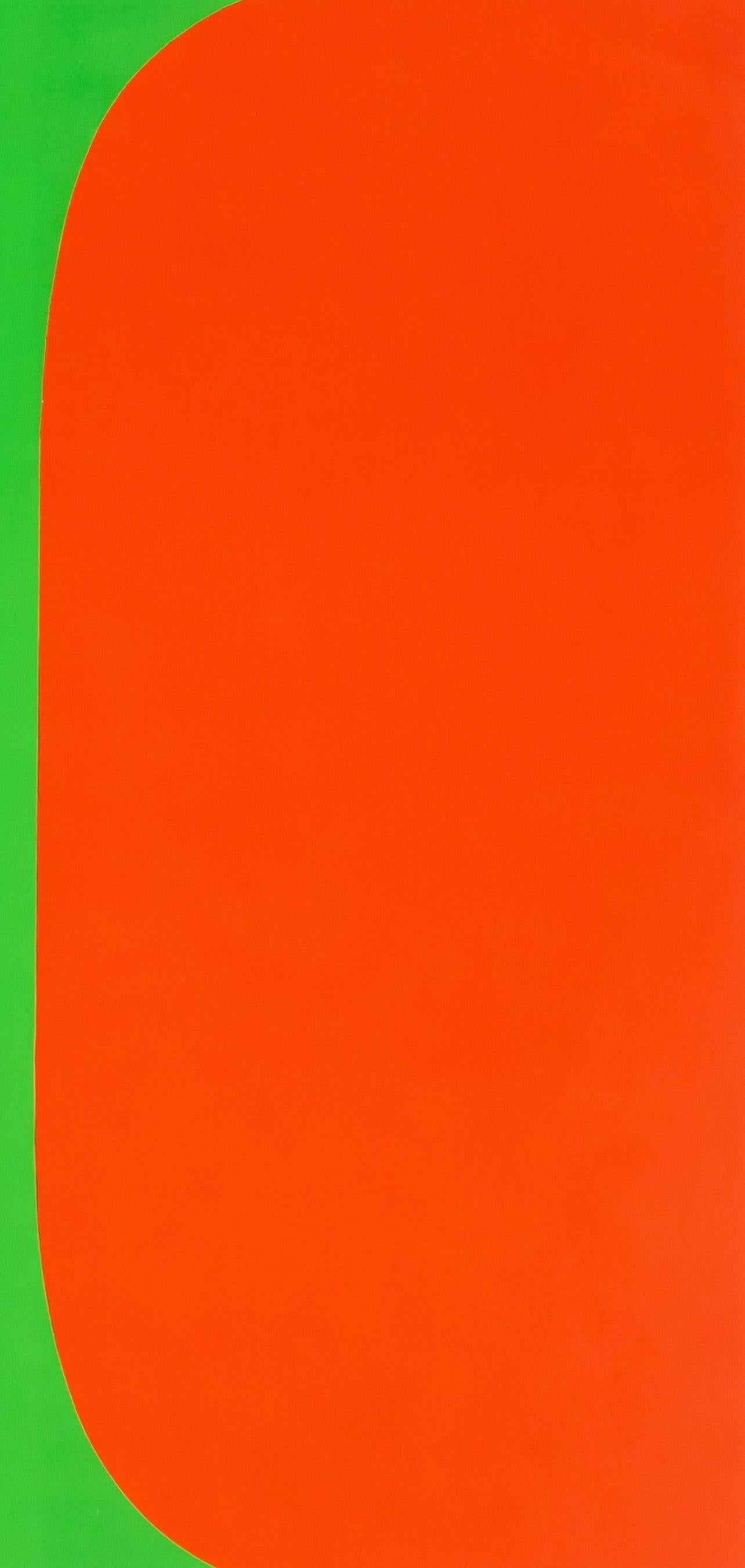 Kelly, Composition (B.P. I+I, p. 178), Derrière le miroir (d'après) - Vert Abstract Print par Ellsworth Kelly