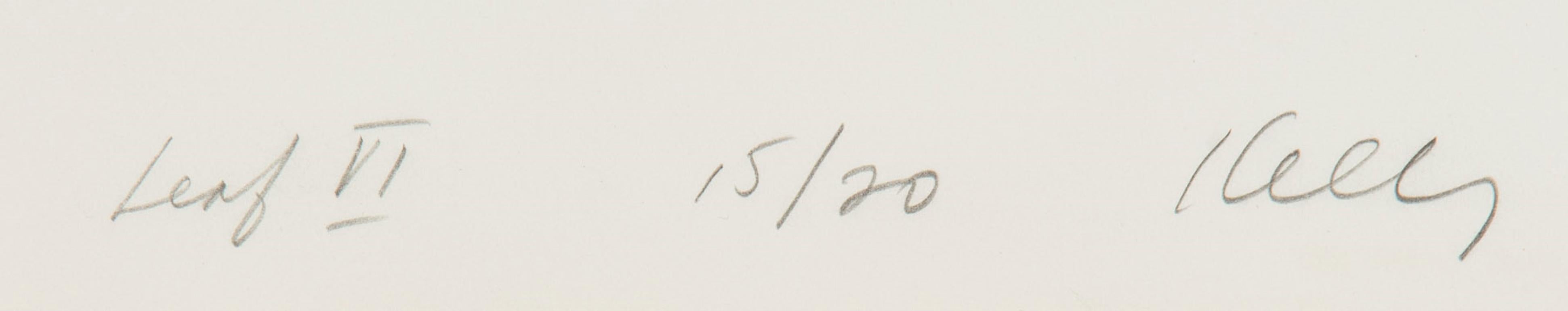 Leaf VI, di Ellsworth Kelly, Edizione limitata di 20 esemplari della serie Twelve Leaves in vendita 3
