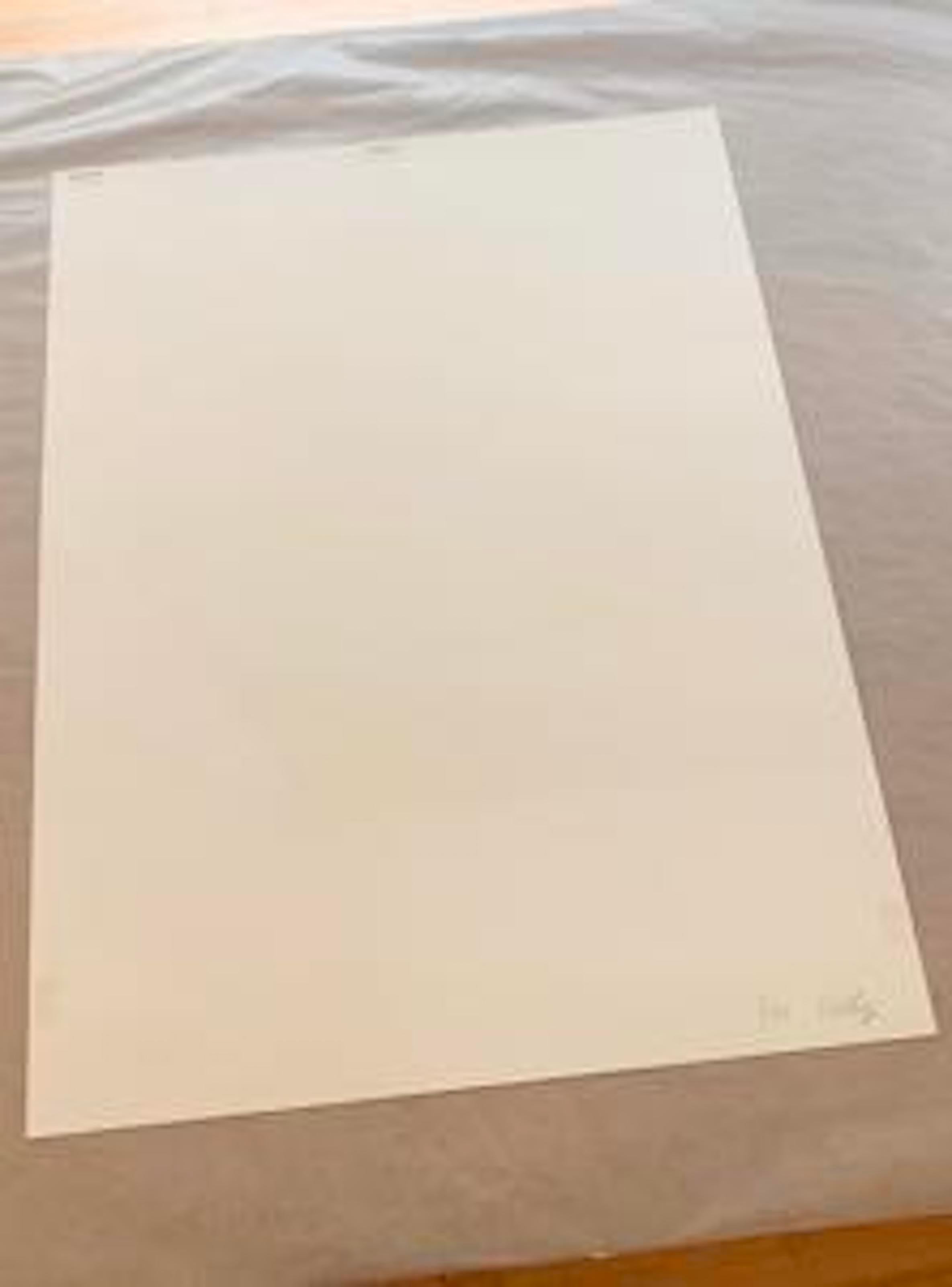 Mallarmé Suite: Blue; 1992; Lithograph printed on Rives BFK wove paper; 29 x 21 - Abstract Geometric Print by Ellsworth Kelly