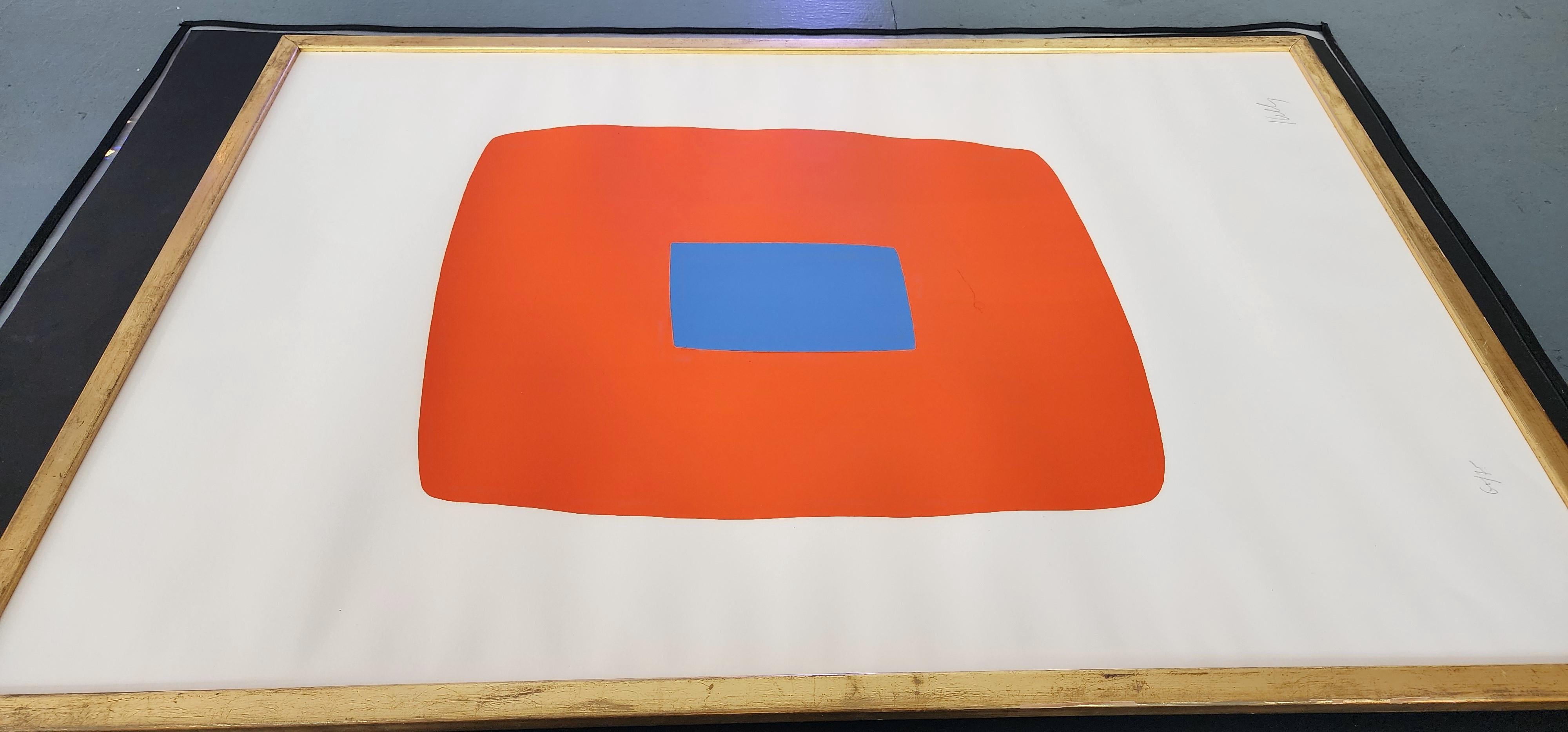 Orange with Blue (Minimalism, Iconic, Blue Chip, Abstract, Modern, 30% OFF) 10