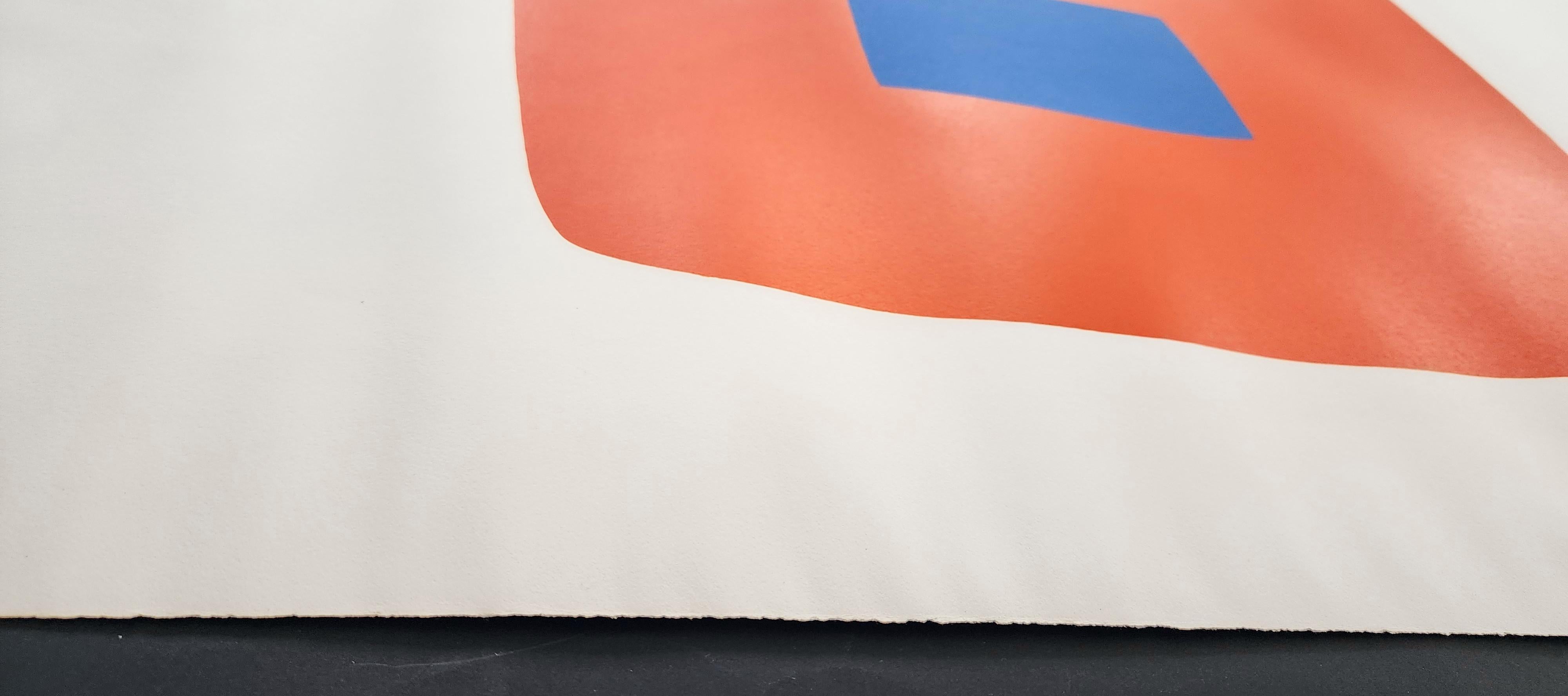 Orange with Blue (Minimalism, Iconic, Blue Chip, Abstract, Modern, 30% OFF) 14