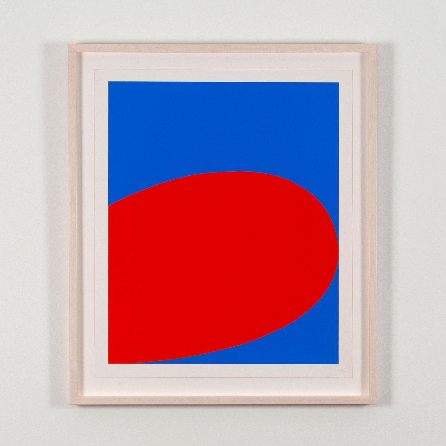 Rot Blau (Abstrakt), Print, von Ellsworth Kelly