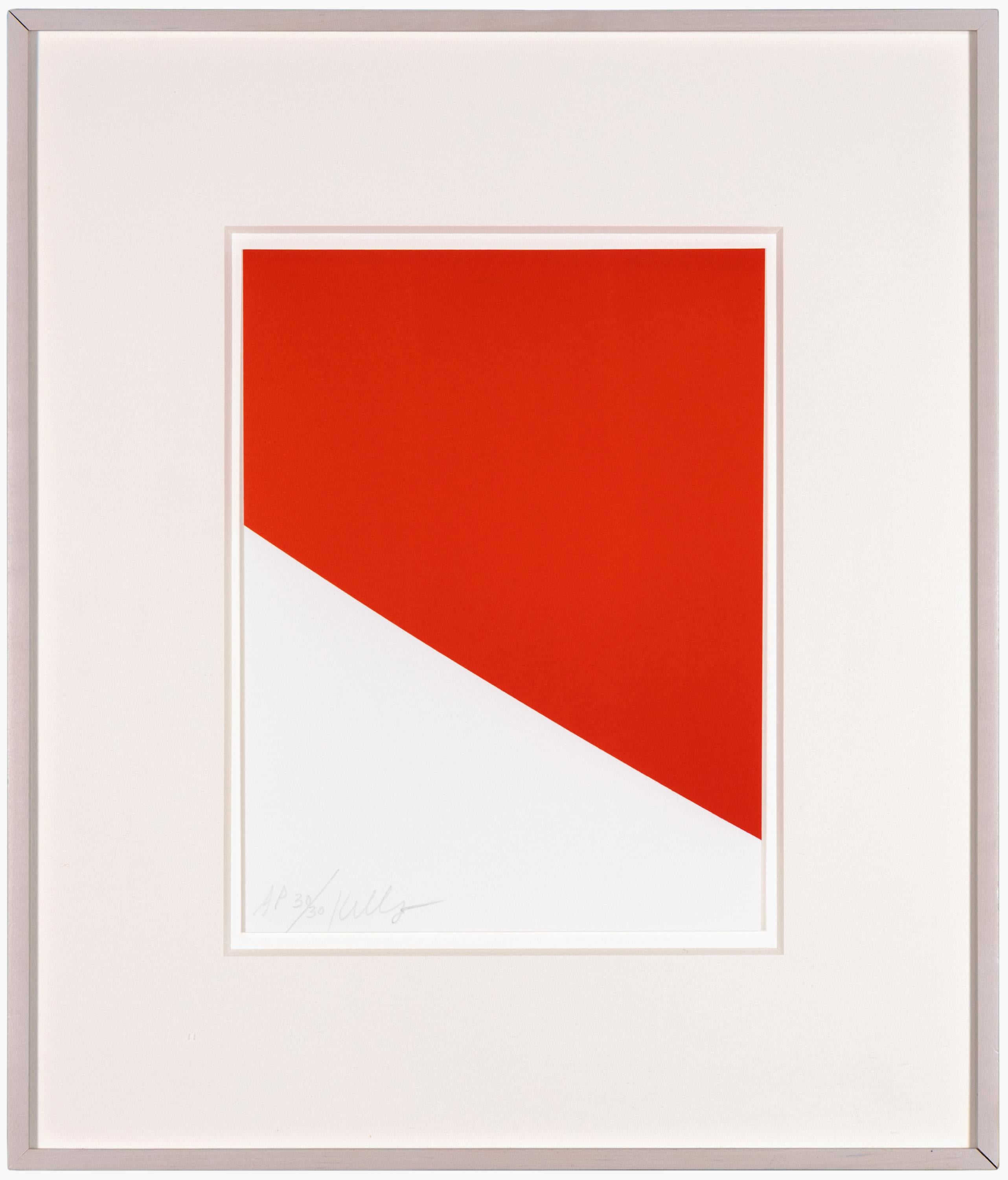 Red Curve - Abstract Color Lithograph, 1999 - Print by Ellsworth Kelly