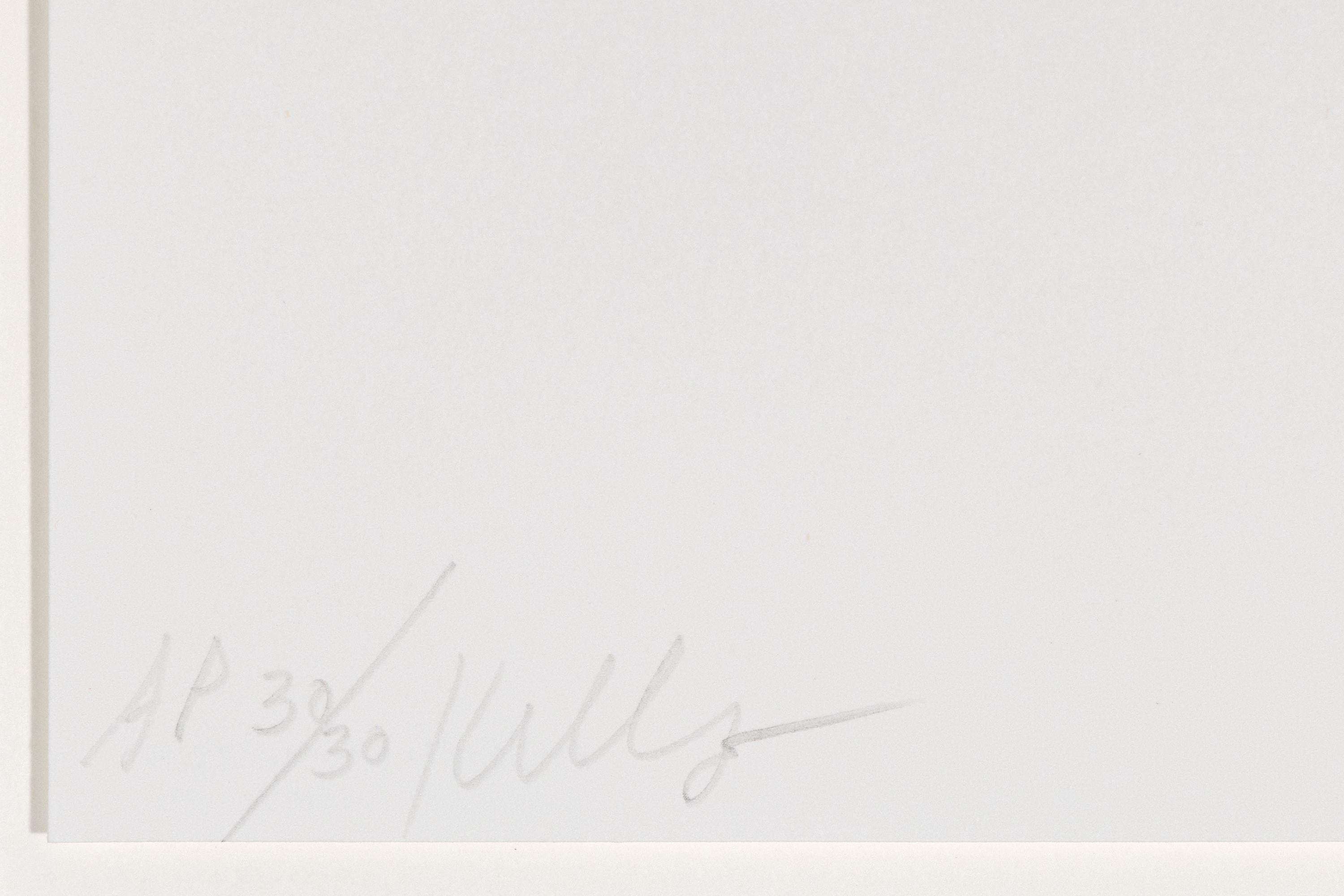 “Red Curve” is a color lithograph by minimalist, abstract artist, Ellsworth Kelly from 1999. The work is edition AP 30/30 and signed and editioned lower left, 