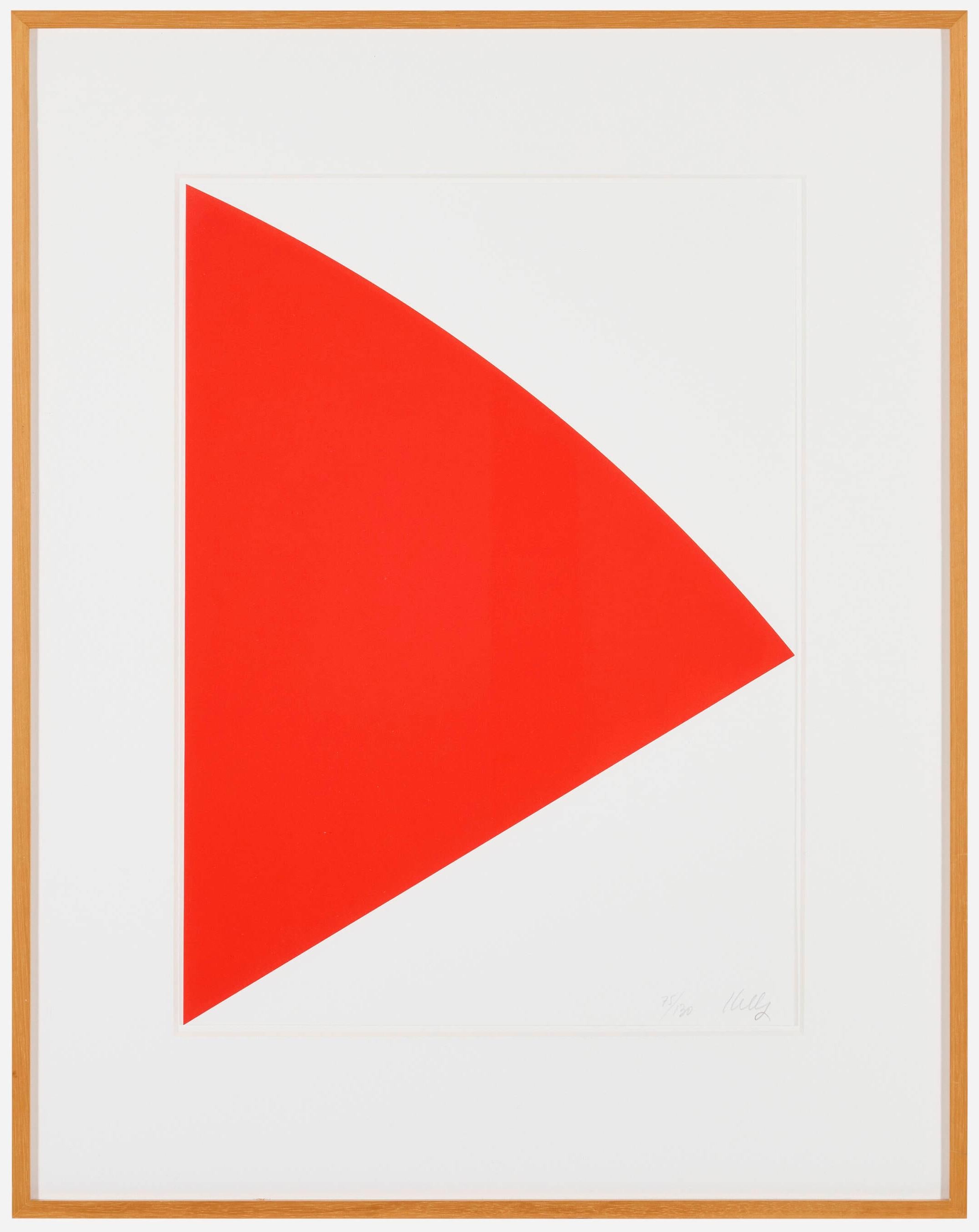 Red Curve (For Joel) - Print by Ellsworth Kelly