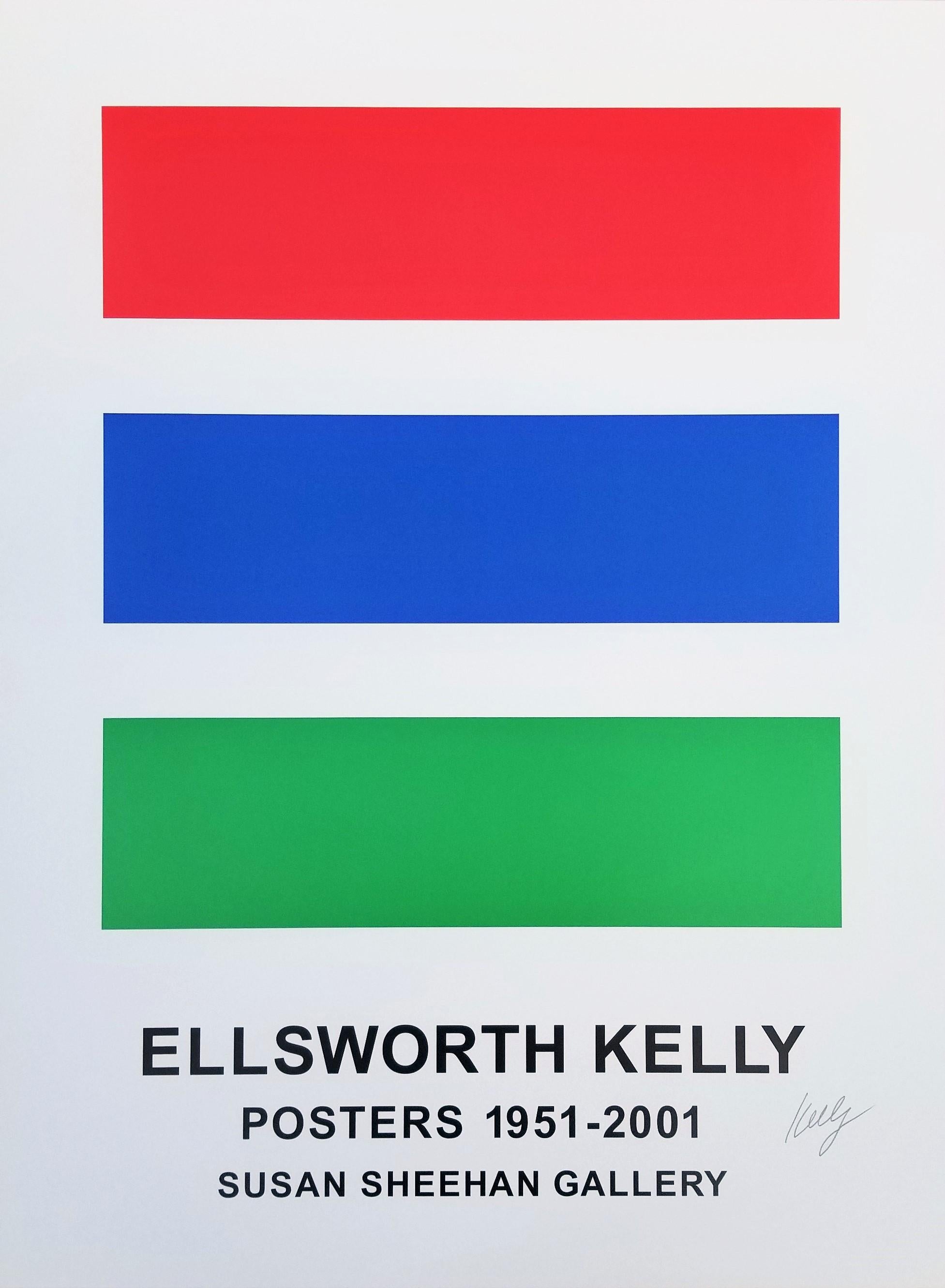 Artist: Ellsworth Kelly (American, 1923-2015)
Title: "Susan Sheehan Gallery (Ellsworth Kelly Posters 1951-2001)"
*Signed by Kelly in pencil lower right
Year: 2001
Medium: Original Lithograph, Exhibition Poster on heavy smooth wove paper
Limited