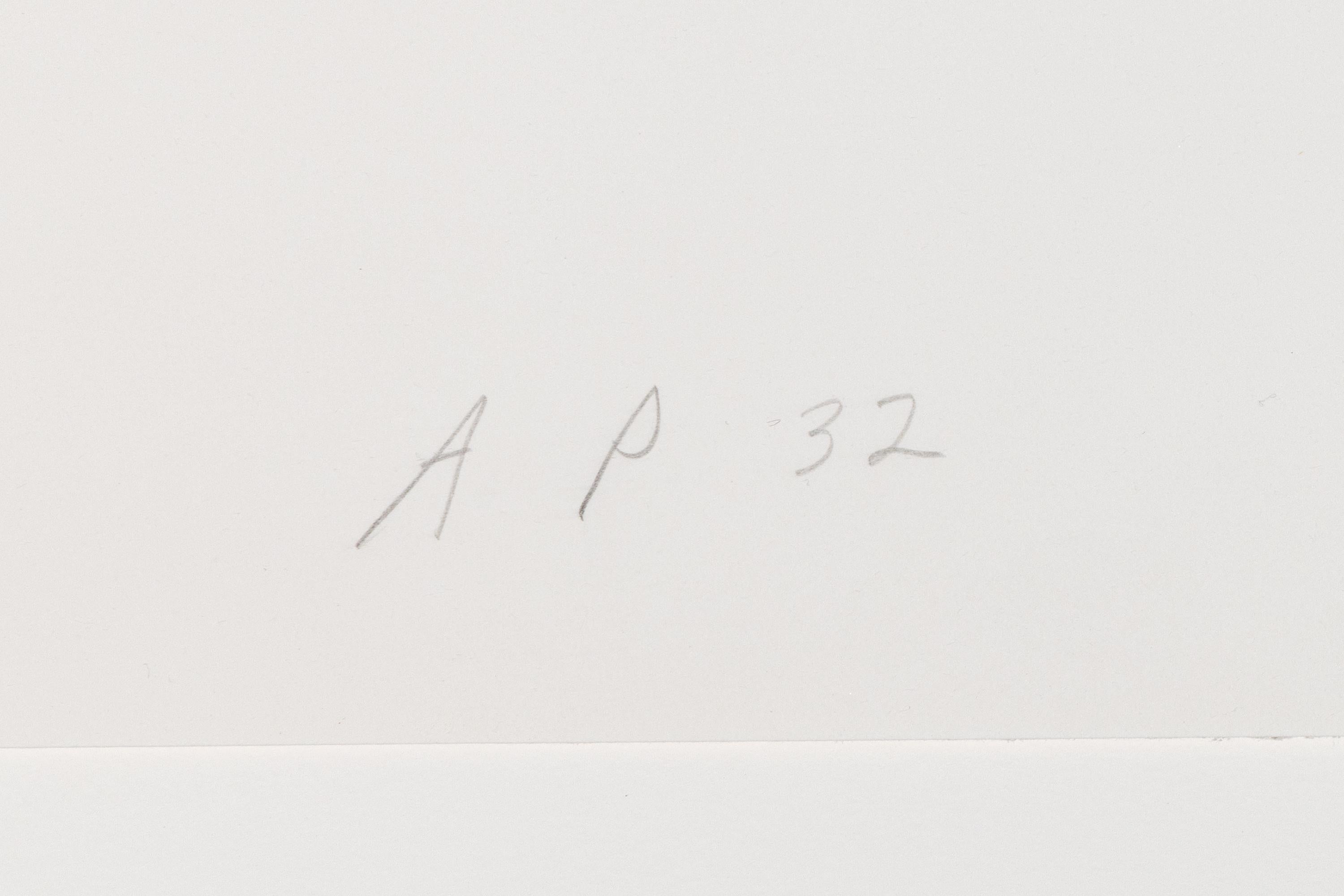 “Untitled” is a lithograph on arches paper by minimalist, abstract artist, Ellsworth Kelly from 1983. The work is edition AP 32 and signed and editioned in pencil, lower right, 