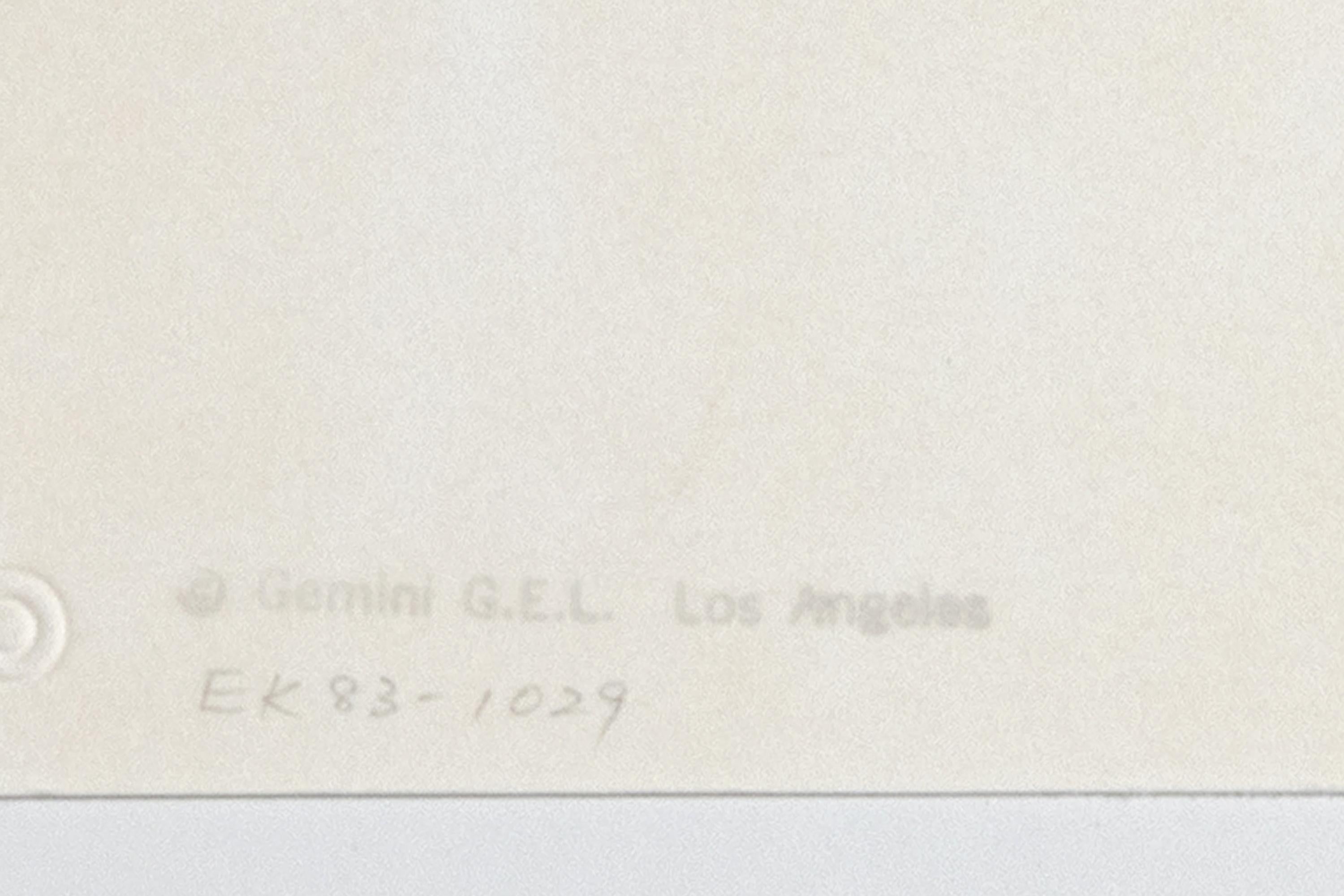 Untitled - Contemporary Abstract Lithograph, 1983 For Sale 4