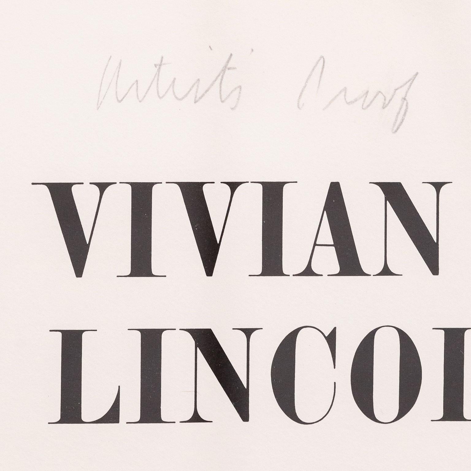 Vivian Beaumont Theatre, Lincoln Centre, Lithograph on Rives BFK paper, 1965 7