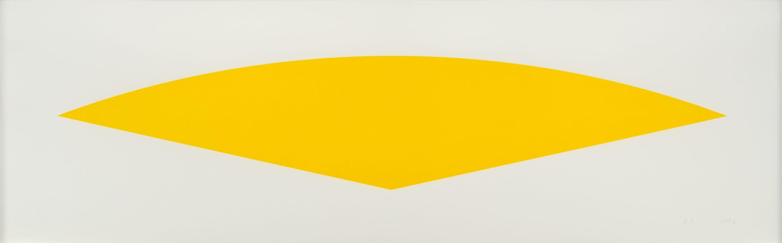 Ellsworth Kelly Abstract Print - Yellow Curve