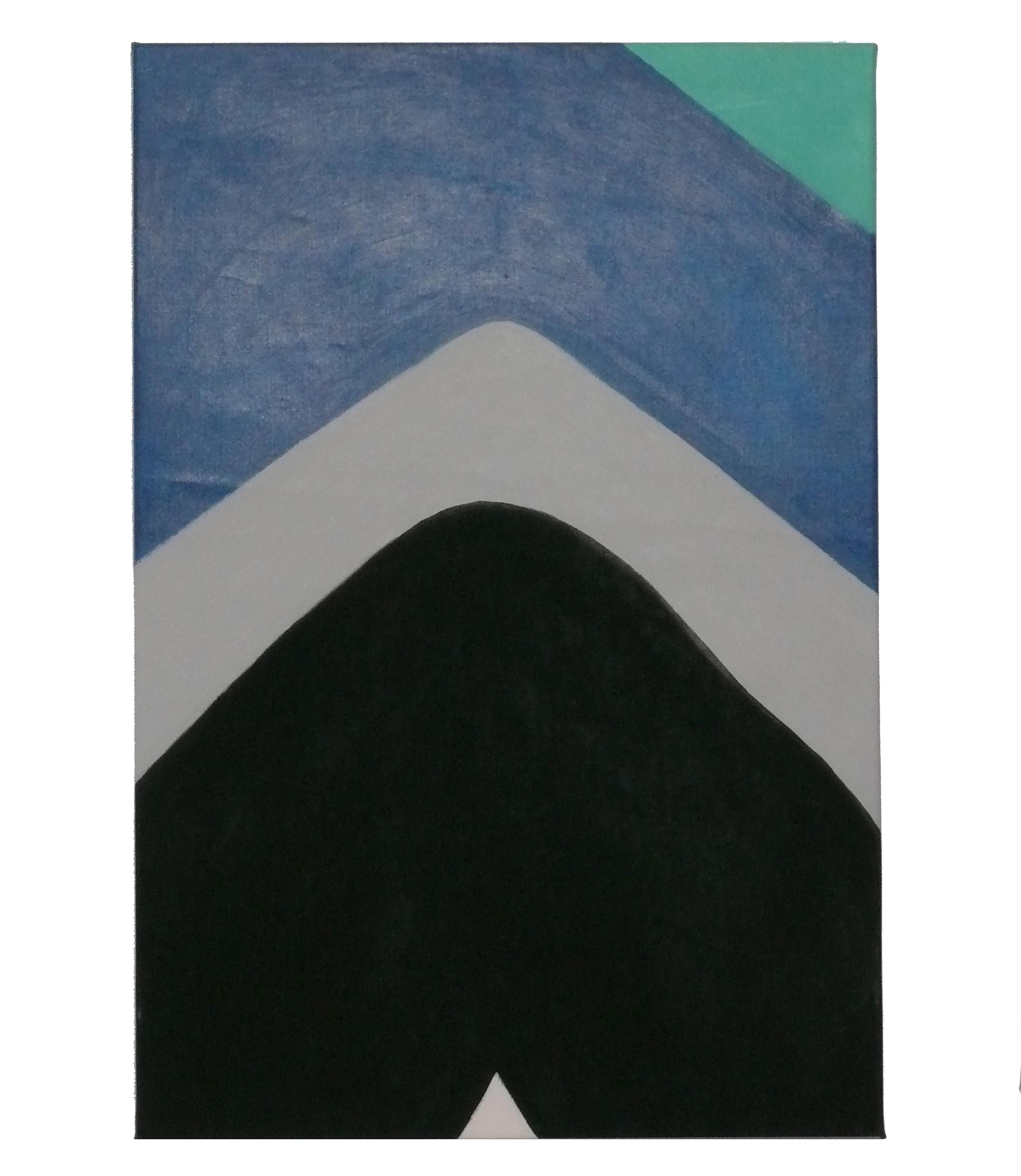 Peintures abstraites originales, dans le style d'Ellsworth Kelly, Américain, vers les années 1960. Ils sont vendus au prix de 750 dollars l'unité ou de 1350 dollars la paire. La plus grande peinture mesure un impressionnant 41 