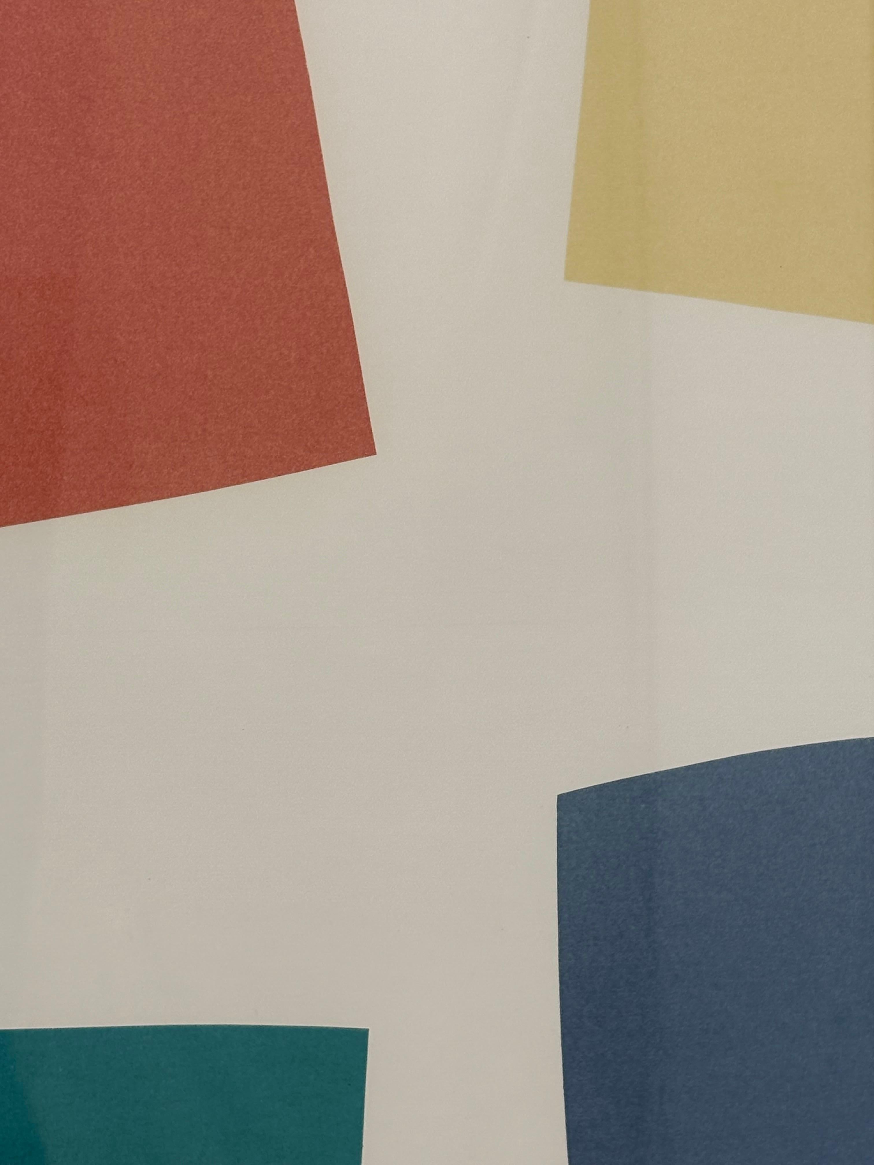 Ellsworth Kelly Vintage 1965 Mid Century Modernist Lithographie Druck 