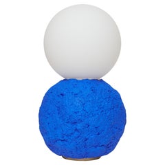 Ellsworth Lamp – Sculptural Modern Table Lamp in Yves Klein Blue