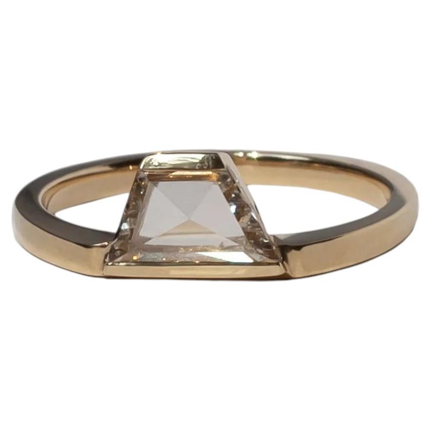 Ellum Geometric Engagement Ring in 14K Gold & Diamonds by Anastassia Sel Jewelry