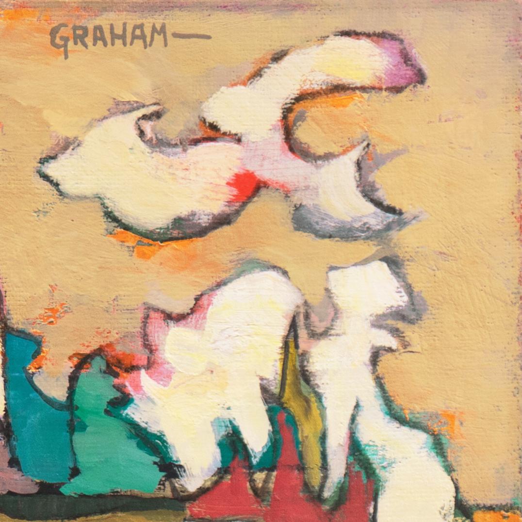 'Abstract Landscape', California WPA, Corcoran, Whitney, AIC, GGIE, SFAA, LACMA - Painting by Ellwood Graham