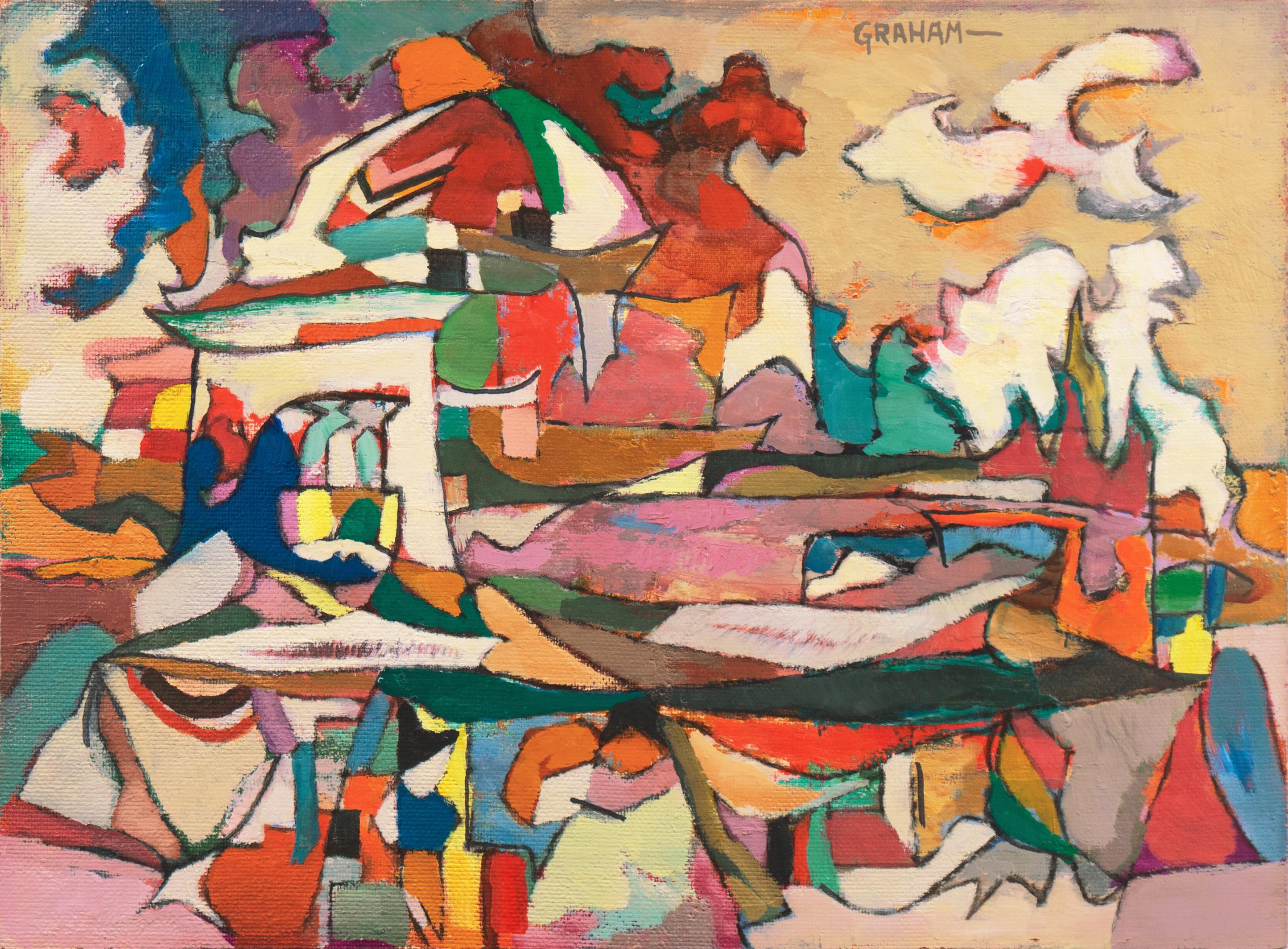 'Paesaggio astratto', California WPA, Corcoran, Whitney, AIC, GGIE, SFAA, LACMA