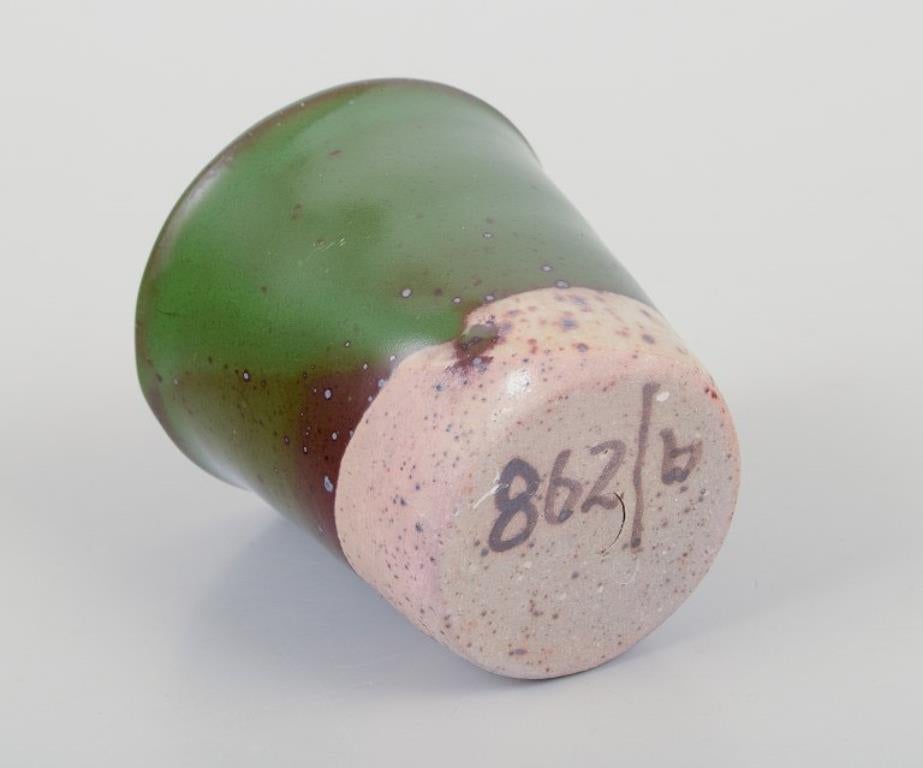 Late 20th Century Elly and Wilhelm Kuch. Three unique miniature vases, 1980s For Sale