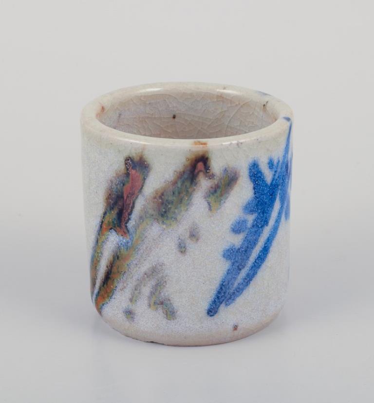 Elly and Wilhelm Kuch. Three unique miniature vases, 1980s For Sale 1