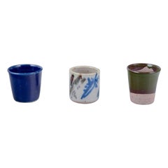 Elly and Wilhelm Kuch. Three unique miniature vases, 1980s