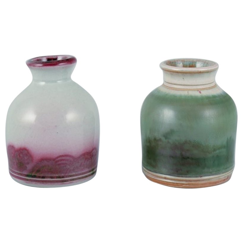 Elly Kuch et Wilhelm Kuch, Allemagne Deux petits vases en céramique. en vente