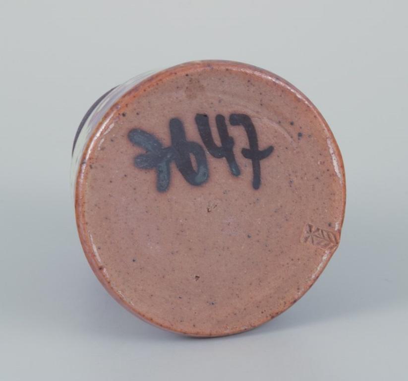 Smaltato Ellis Kuch e Wilhelm Kuch. Due vasi in ceramica. 1980s in vendita