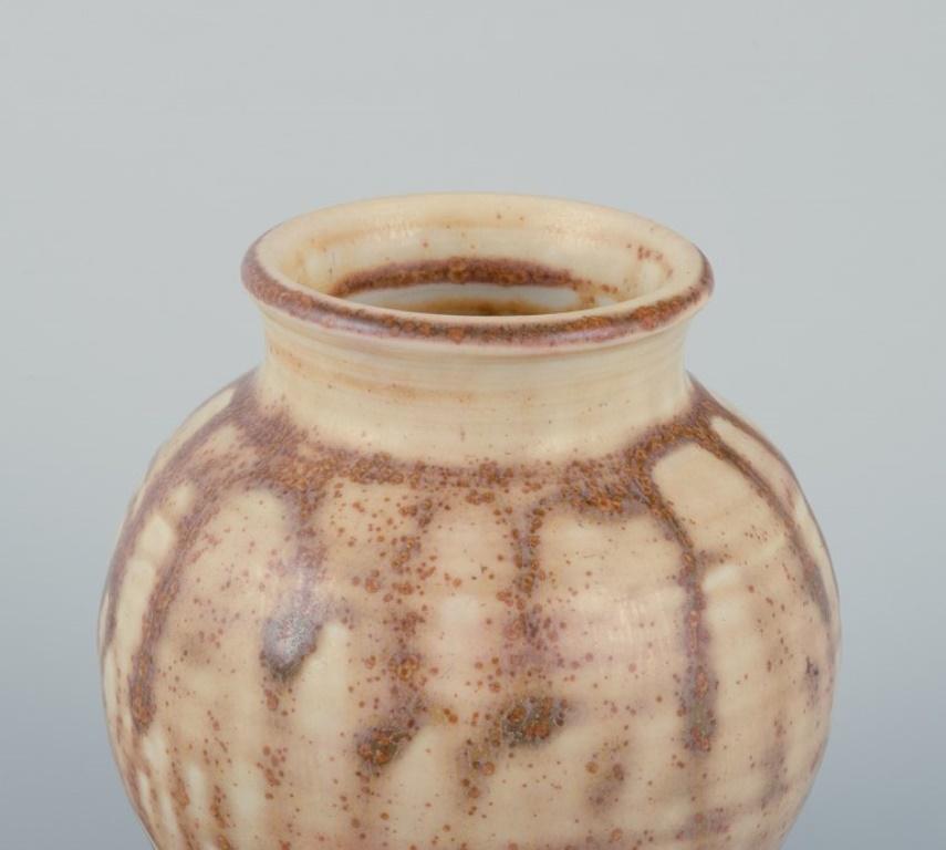 Smaltato Ellis Kuch e Wilhelm Kuch. Vaso in ceramica unico nel suo genere. 1980s in vendita