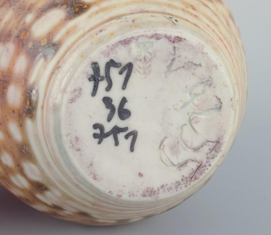 Ellis Kuch e Wilhelm Kuch. Vaso in ceramica unico nel suo genere. 1980s In condizioni ottime in vendita a Copenhagen, DK