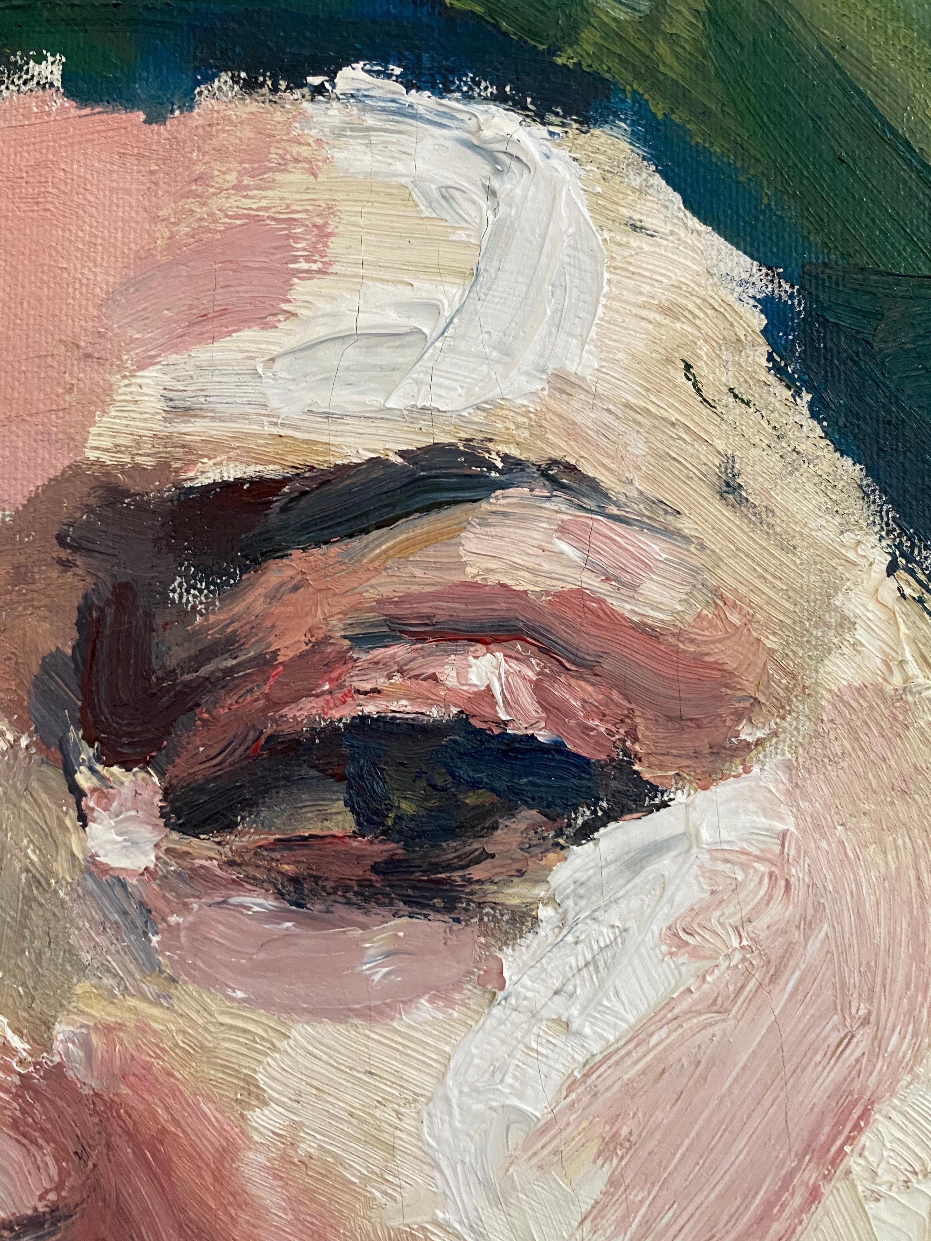 Óleo grande sobre lienzo Pintura de desnudo 