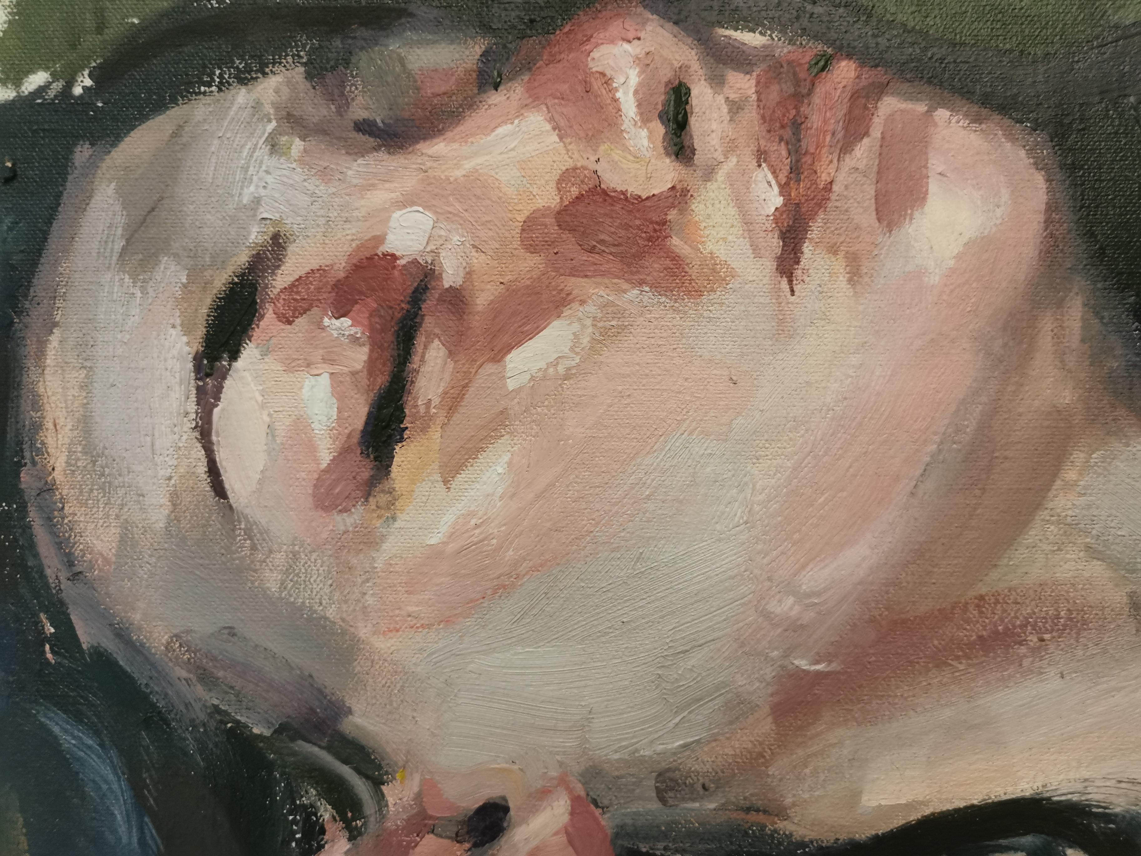 Oil on Canvas Nude Painting 