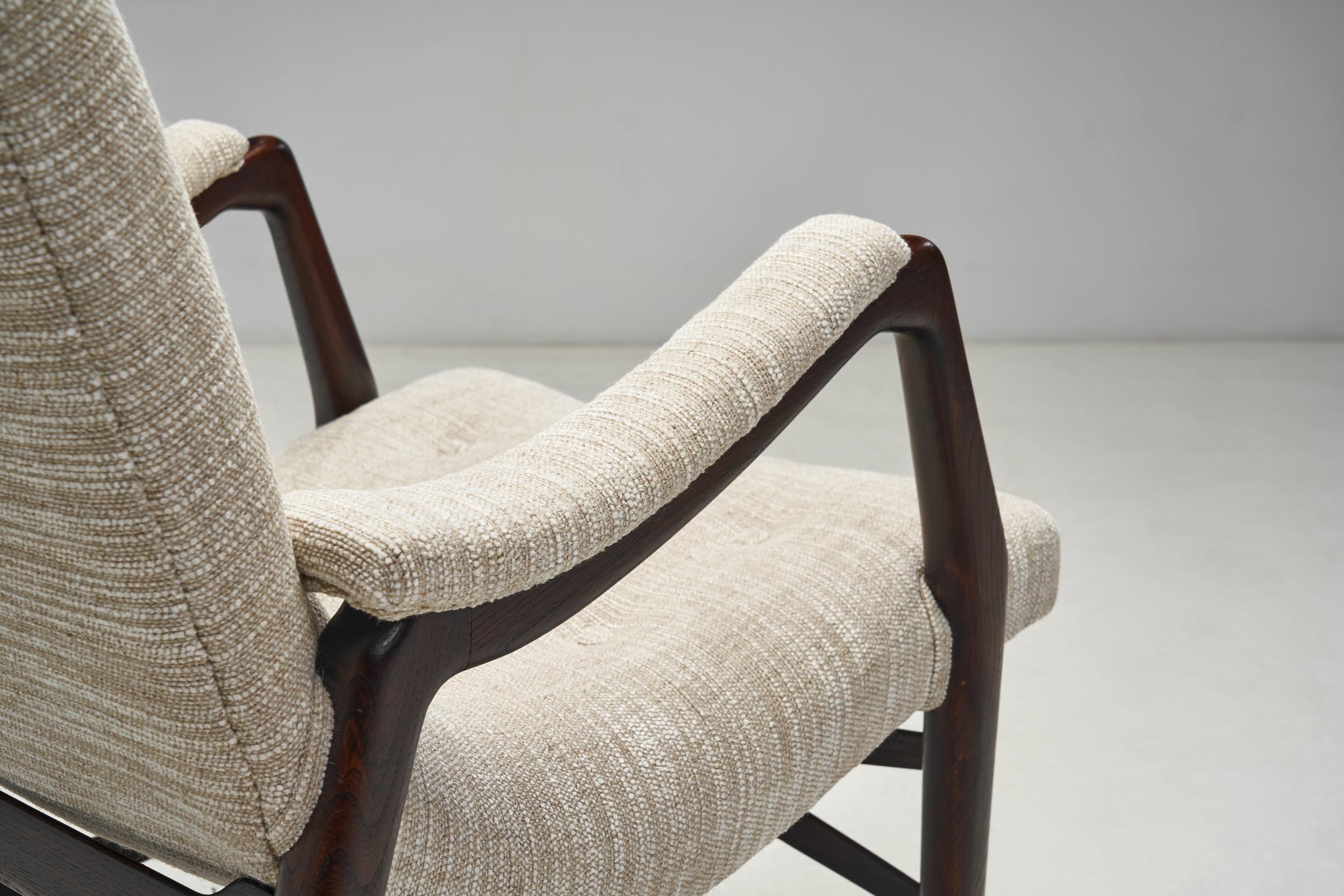 Sillón Elm de Arne Hovmand-Olsen para J.L. Møller Møbelfabrik, Dinamarca 1947 en venta 3