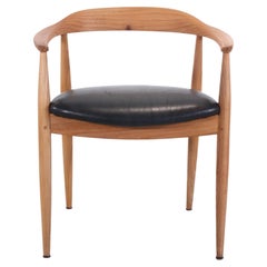 Fauteuil en orme d'Illum Wikkelso pour Niels Eilersen, années 1950, Danemark