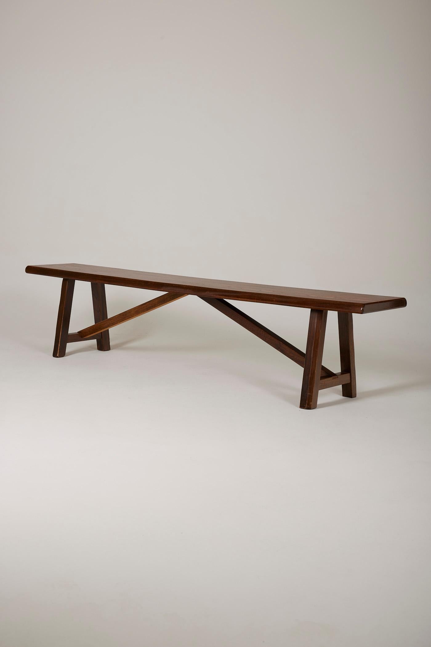 Elm bench In Good Condition In PARIS, FR