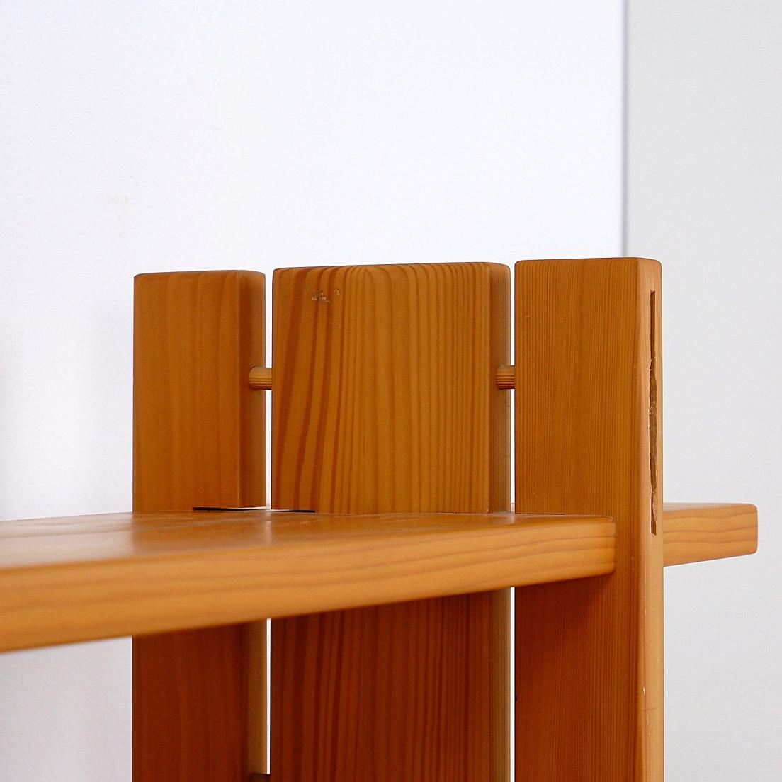 Elm Blonde Shelf attributed to Roland Haeusler for Maison Regain - 1980s 1