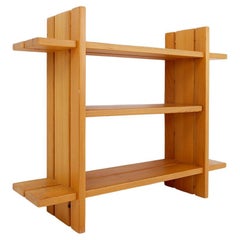 Elm Blonde Shelf attributed to Roland Haeusler for Maison Regain - 1980s