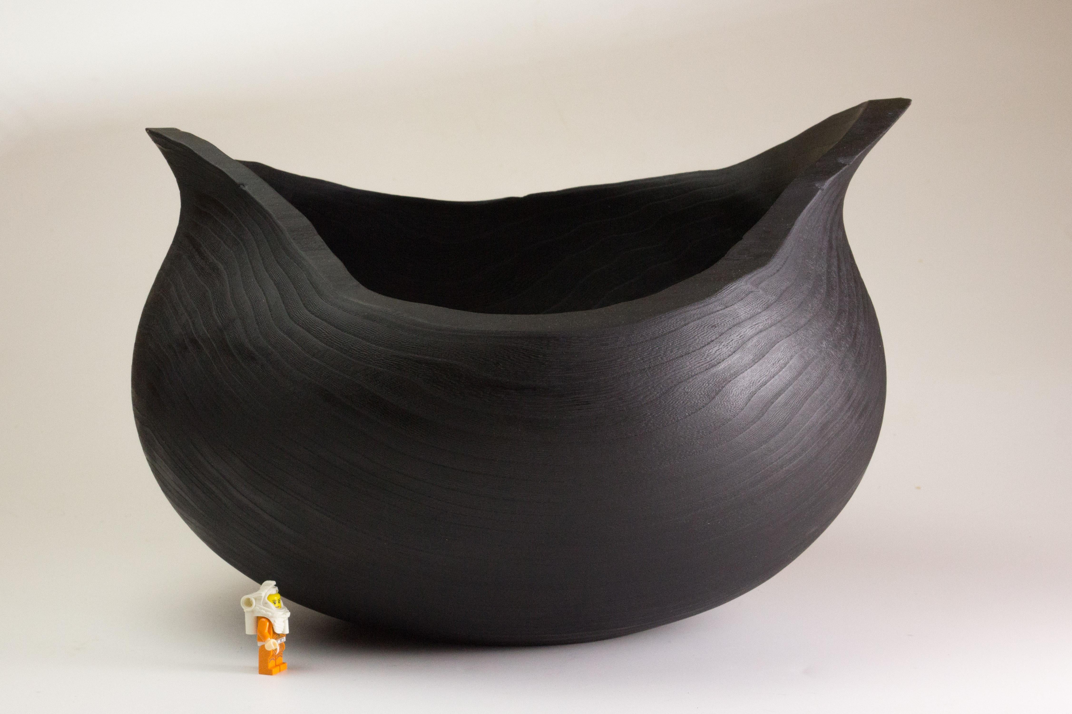 Post-Modern Elm Bowl by Vlad Droz For Sale