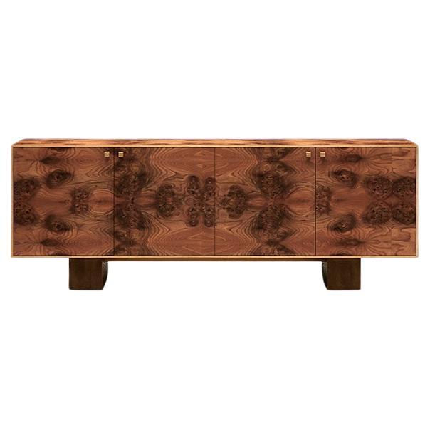 Elm Burl Sideboard  For Sale