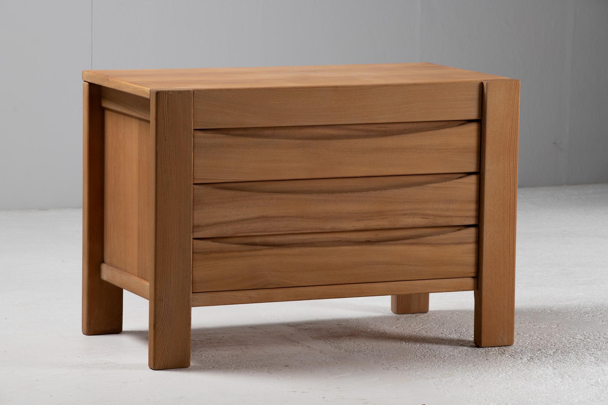 Commode en orme, Regain, France, années 1980 en vente 5