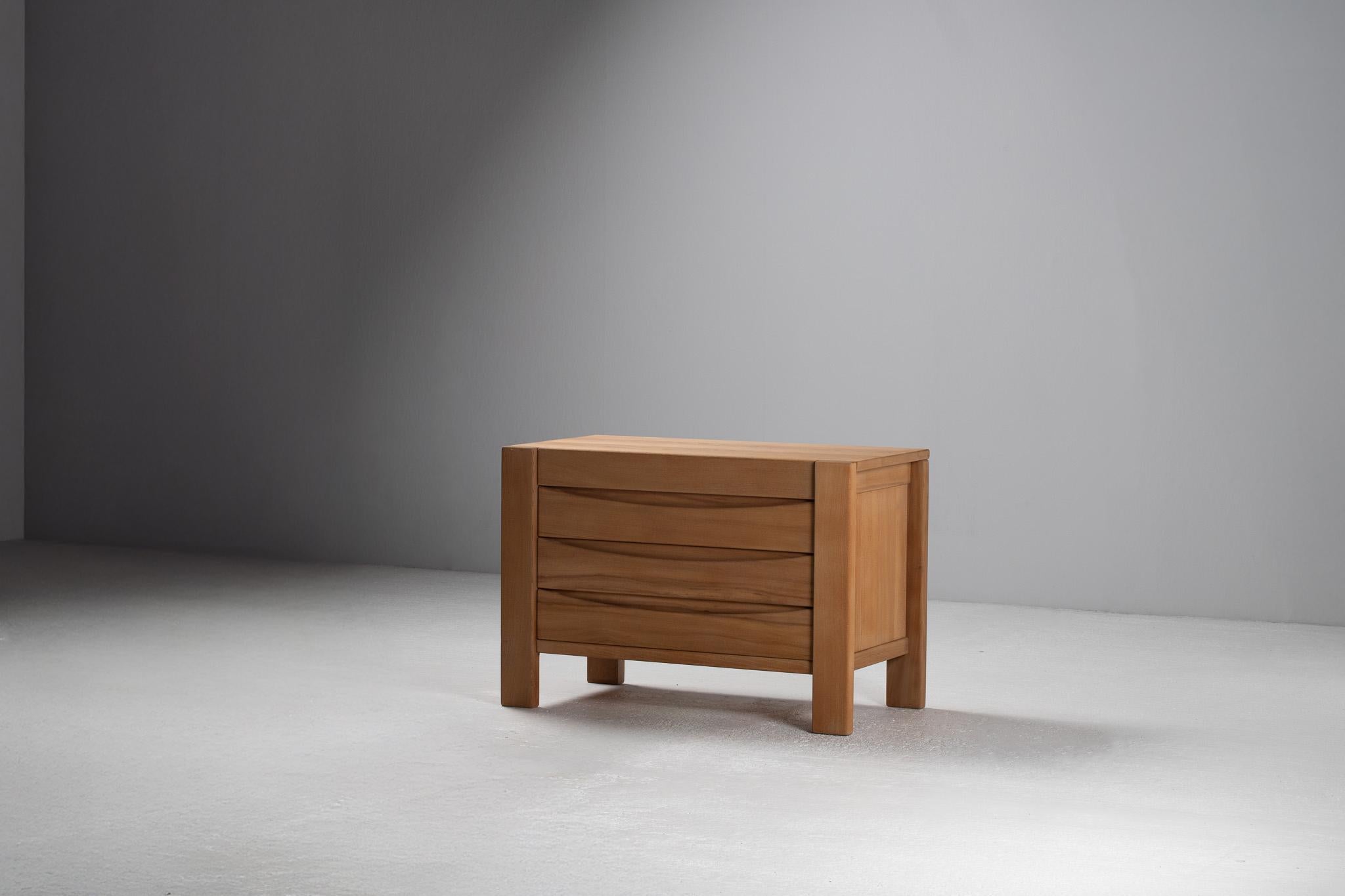 Mid-Century Modern Commode en orme, Regain, France, années 1980 en vente