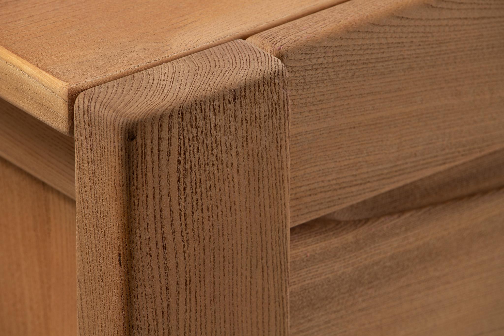 20th Century Elm Chest of Drawers, Regain, France, 1980s For Sale