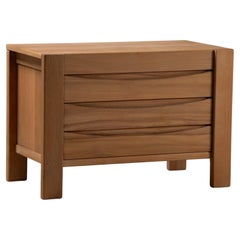 Elm Chest of Drawers, Regain, France, 1980s