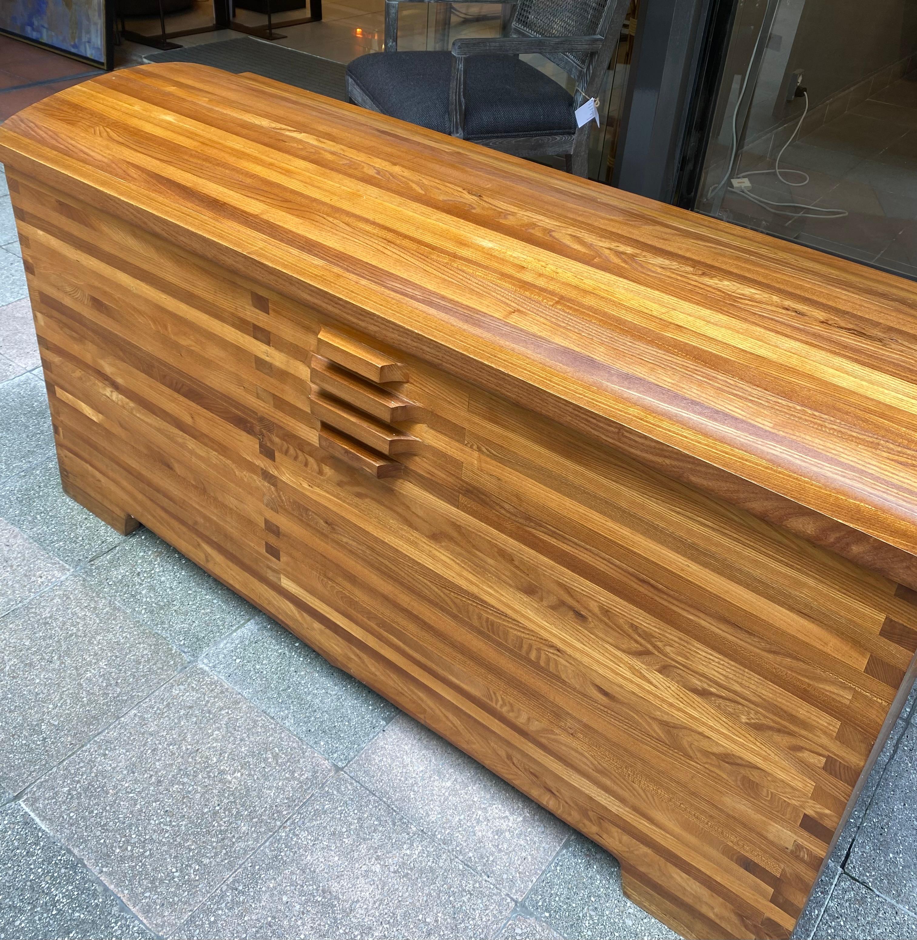 Elm Chest R25, Pierre Chapo, circa 1970 For Sale 2